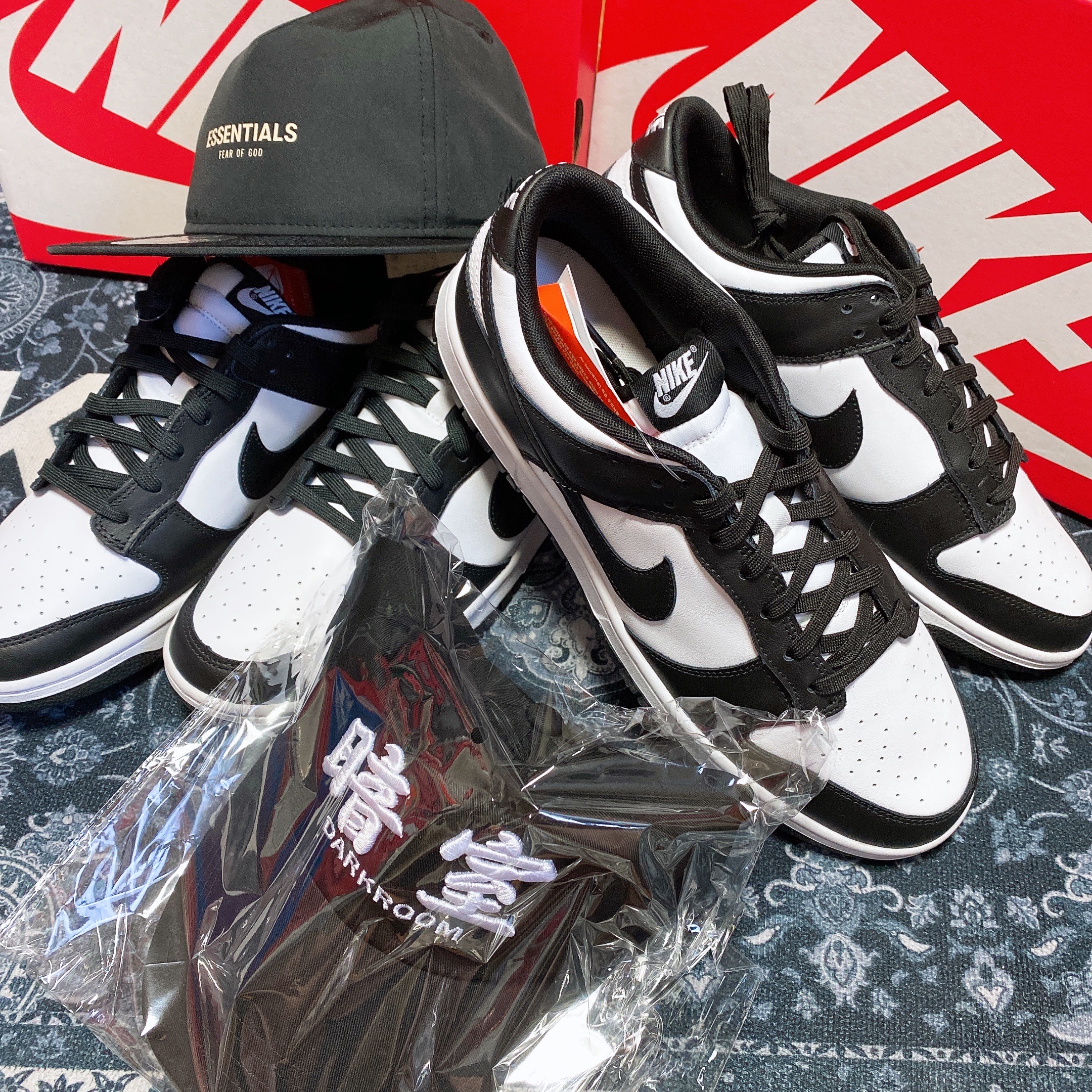 Nike Dunk Low Retro Black, (W) Nike Dunk Low Black 착용 스타일
