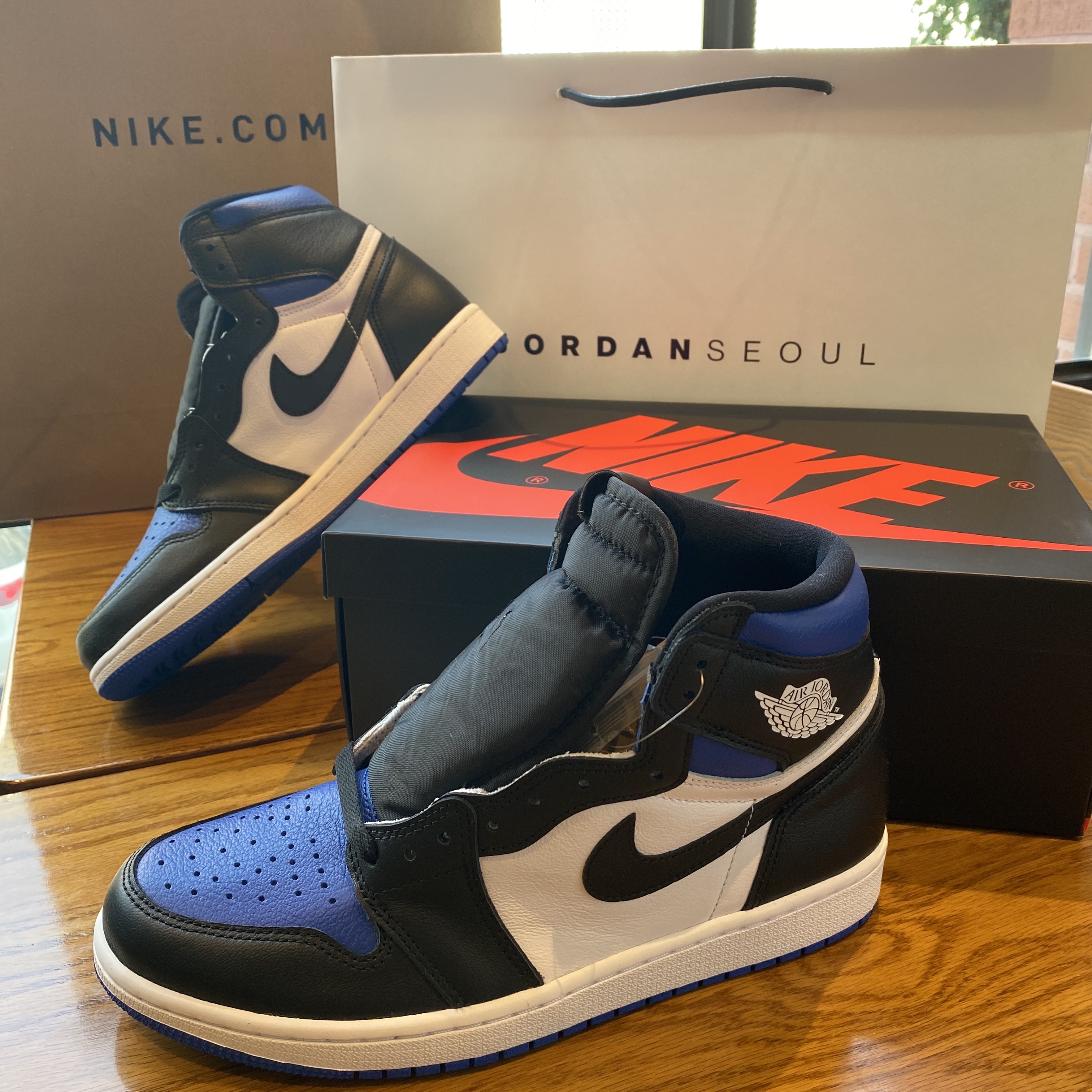 Jordan 1 Retro High OG Royal Toe 착용 스타일