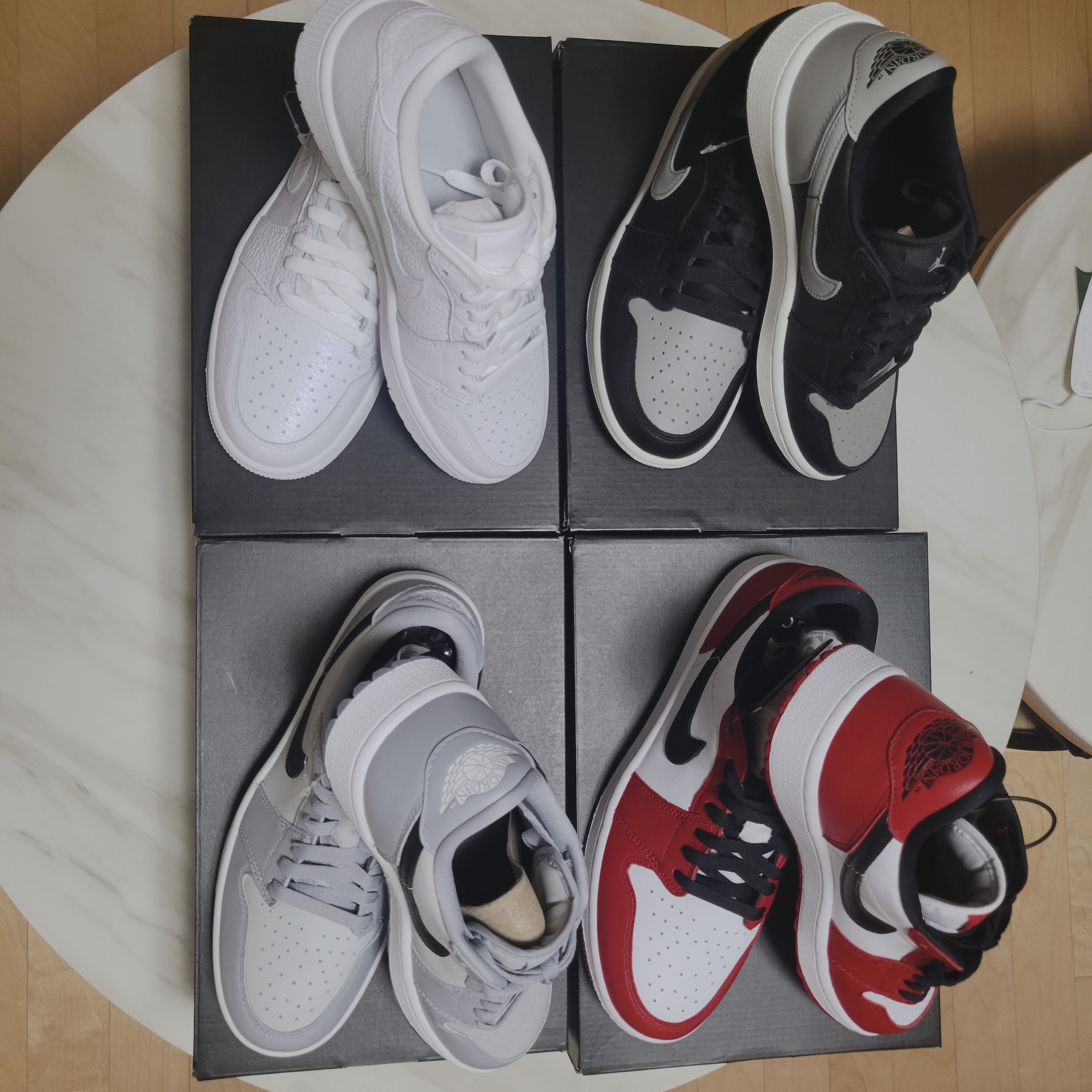 Jordan 1 Low Golf Chicago, Jordan 1 Low Golf Wolf Grey 착용 스타일 - 2