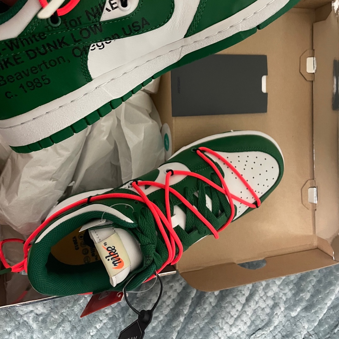 Nike x Off-White Dunk Low Pine Green 착용 스타일 - 4