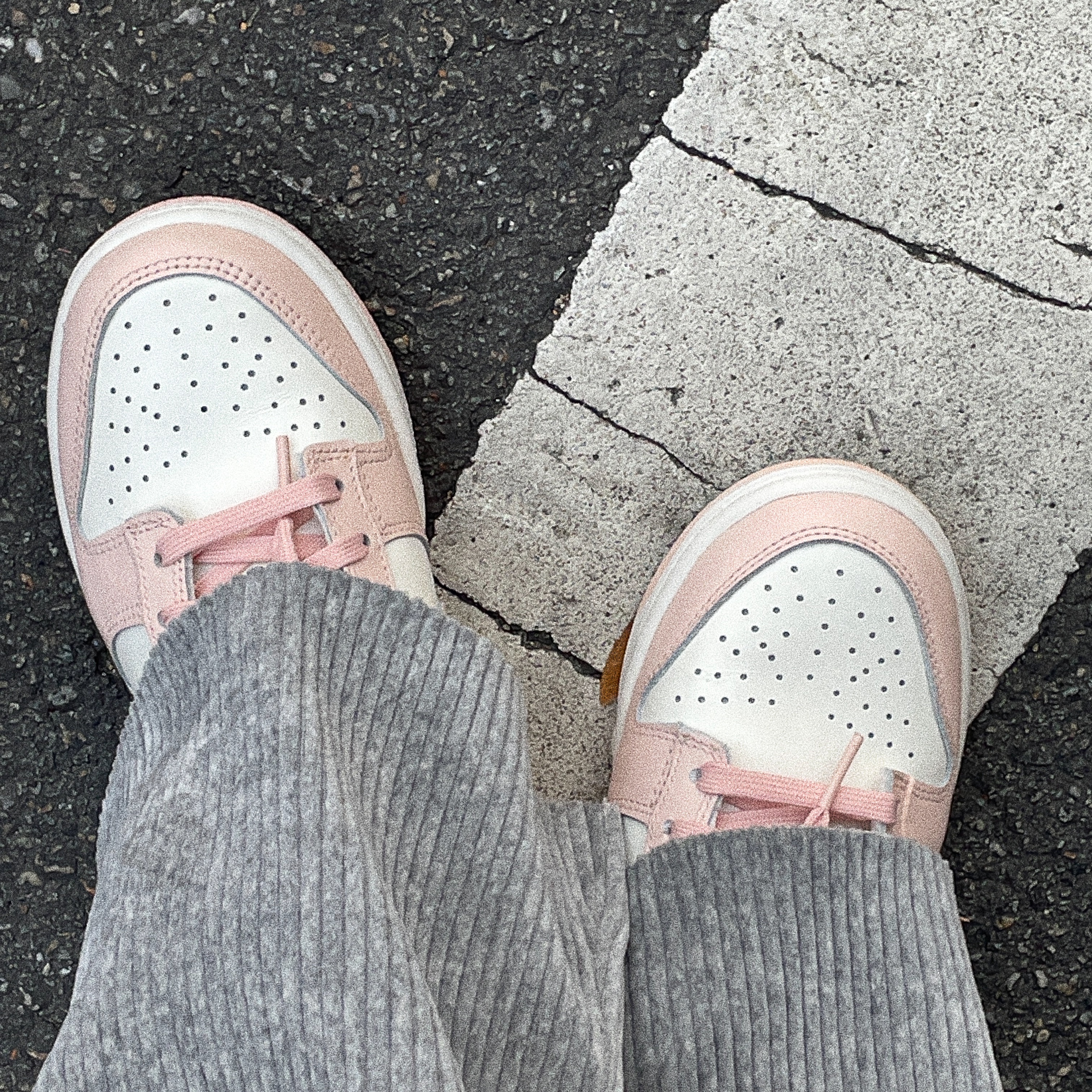 (W) Nike Dunk Low Orange Pearl 착용 스타일
