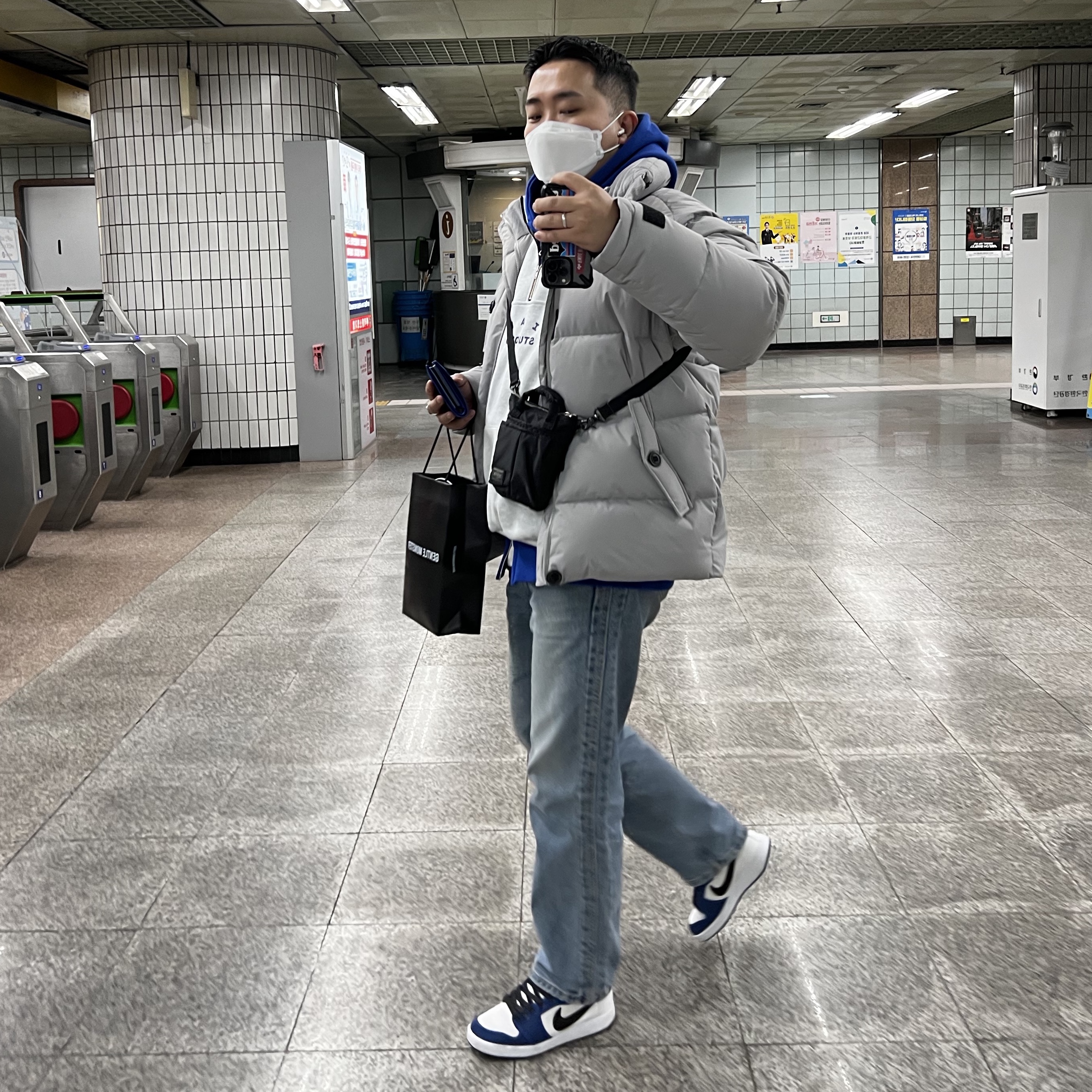 Jordan 1 KO Storm Blue 착용 스타일