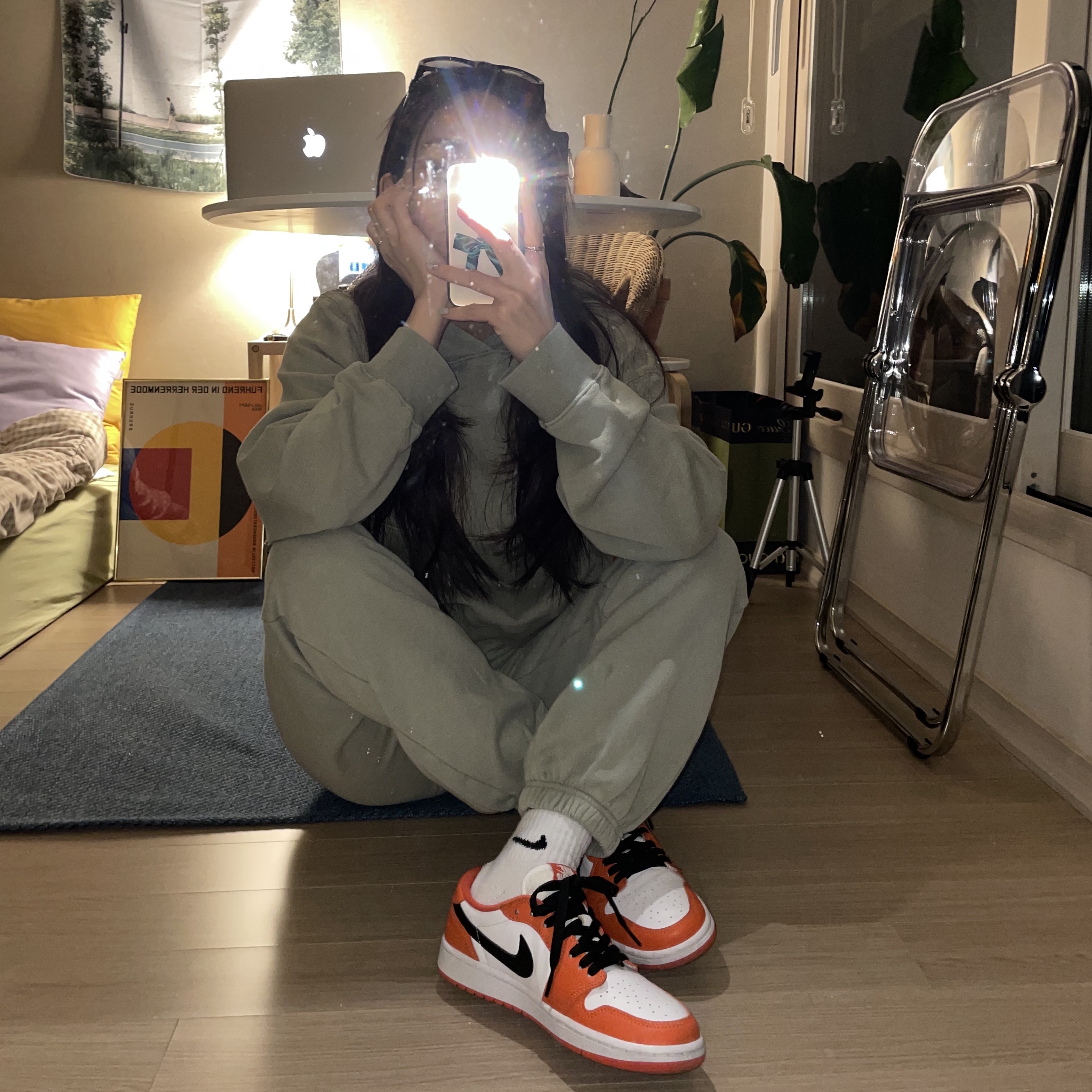 (W) Jordan 1 Low OG Starfish 착용 스타일 - 2