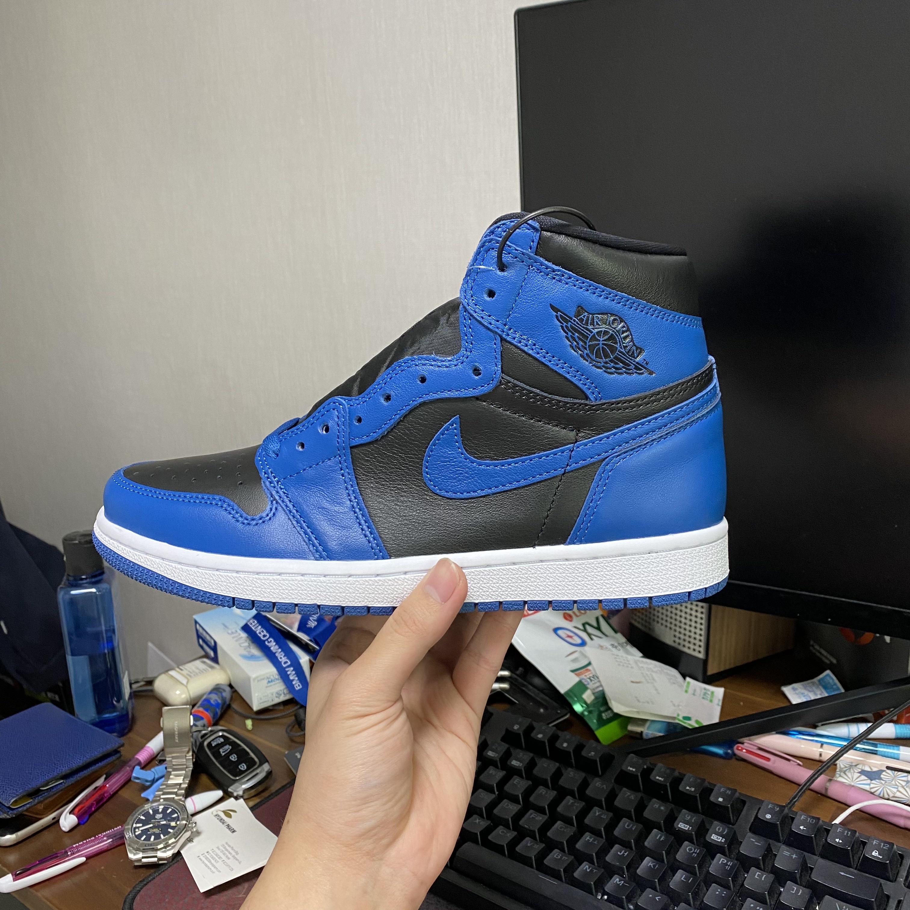 Jordan 1 Retro High OG Dark Marina Blue 착용 스타일