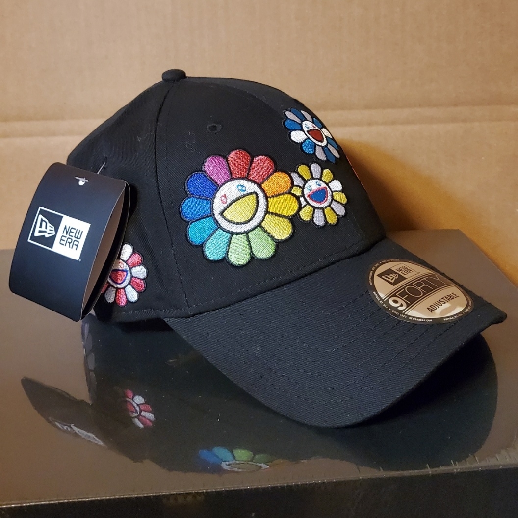 New Era x Murakami Takashi Ohana All Over Cap Black 착용 스타일