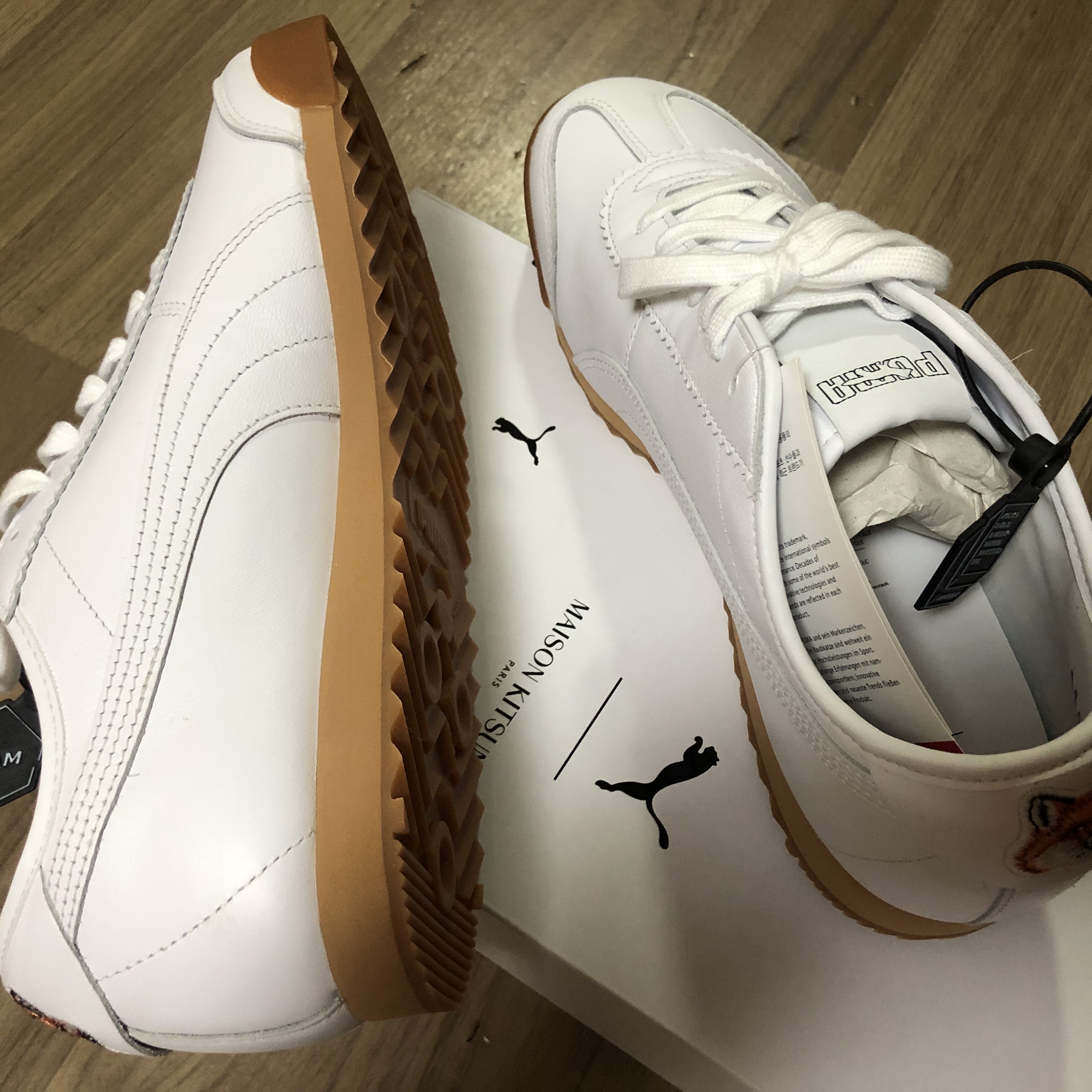 Puma x Maison Kitsune Roma White 착용 스타일 - 4