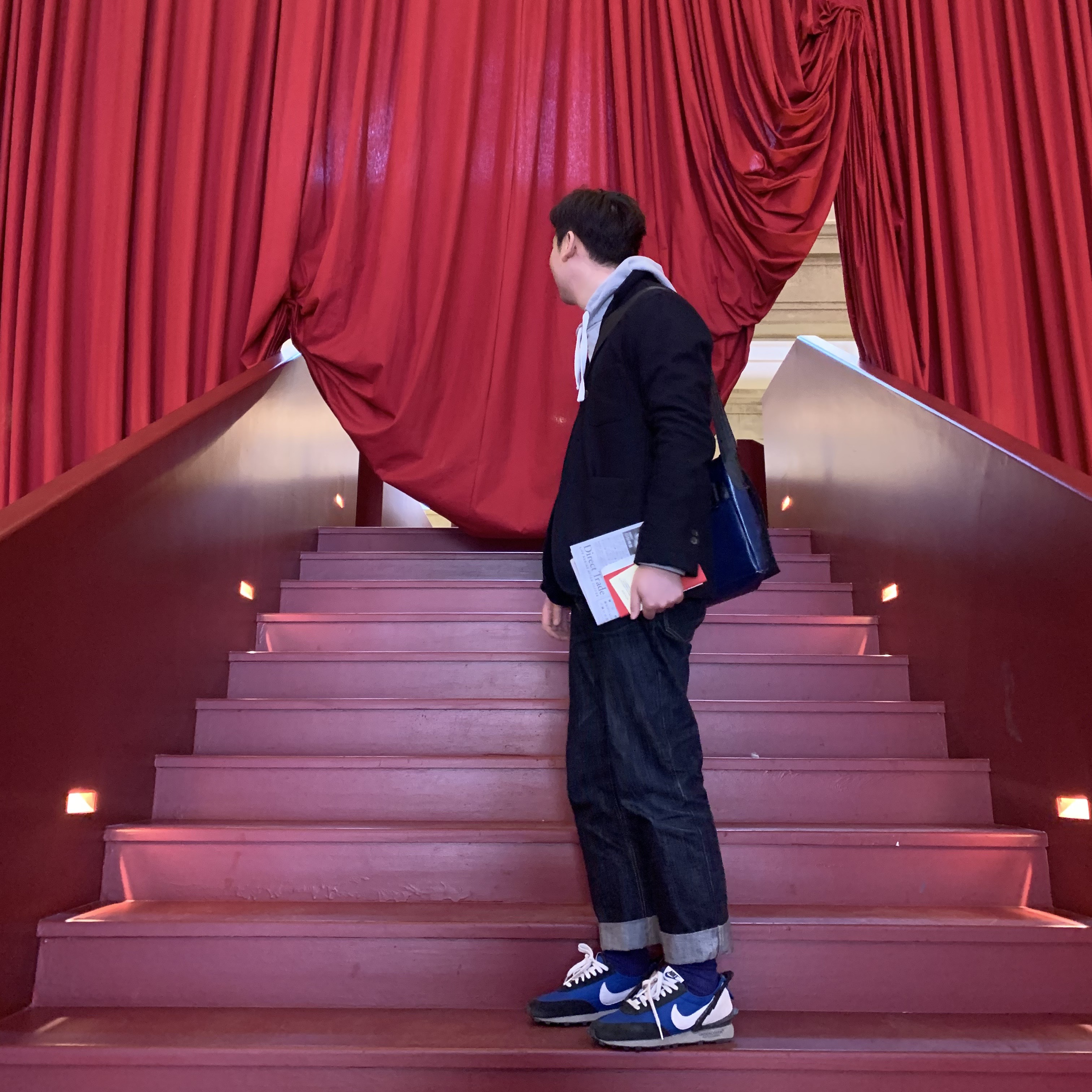Nike x Undercover Daybreak Blue Jay 착용 스타일