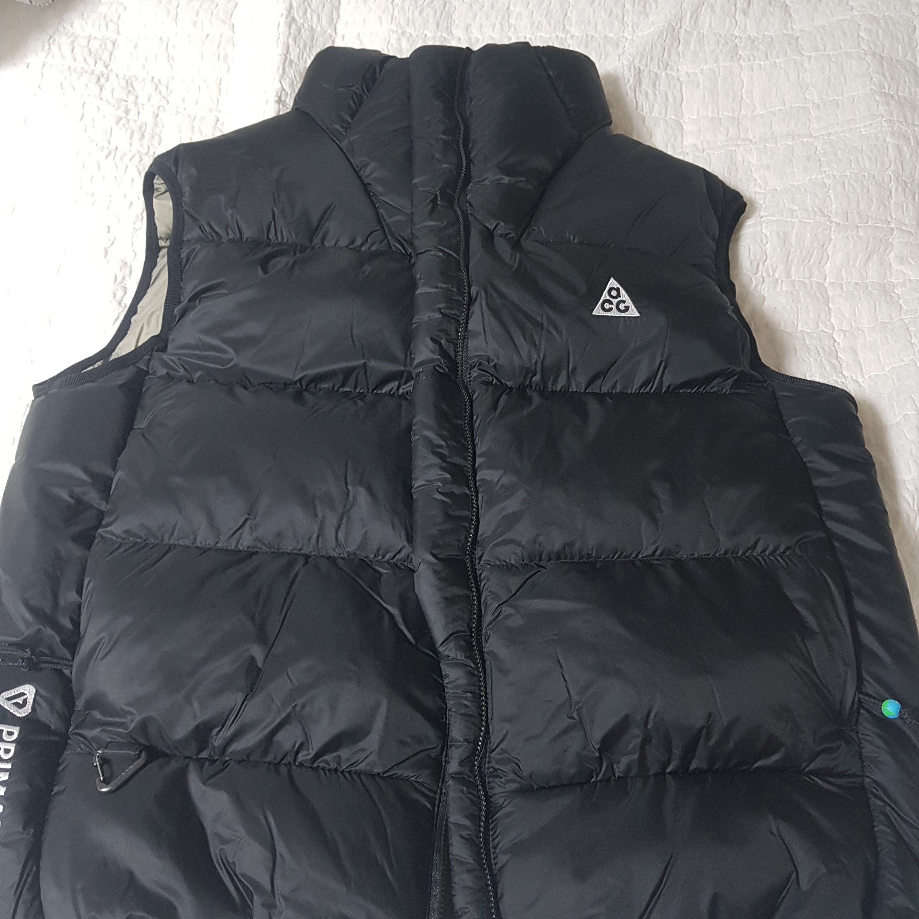 Nike ACG Therma-Fit ADV Lunar Lake Puffer Vest Black - Asia, Essentials Pull-Over Crewneck Sweatshirt Taupe - 21SS 착용 스타일 - 1