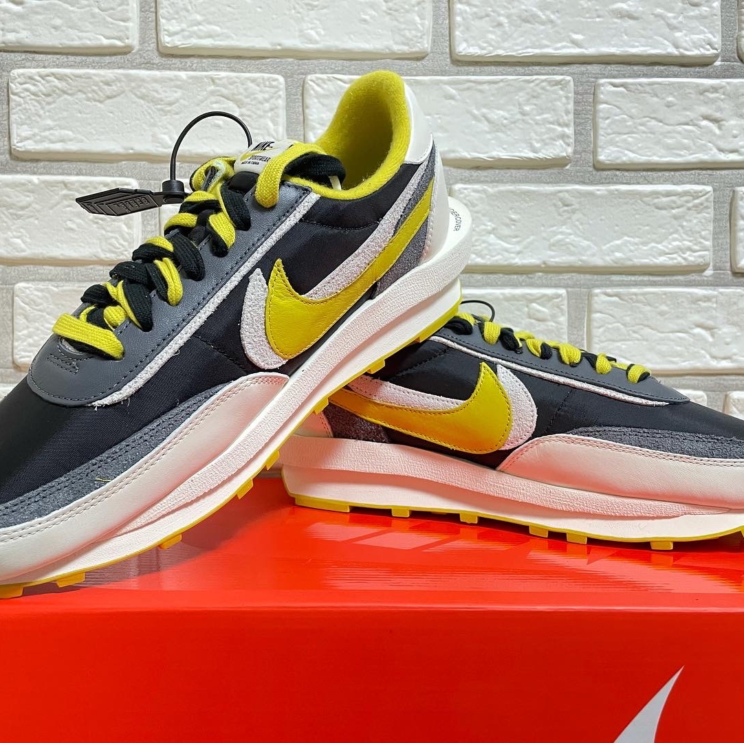 Nike x Sacai x Undercover LDWaffle Black Bright Citron 착용 스타일 - 2