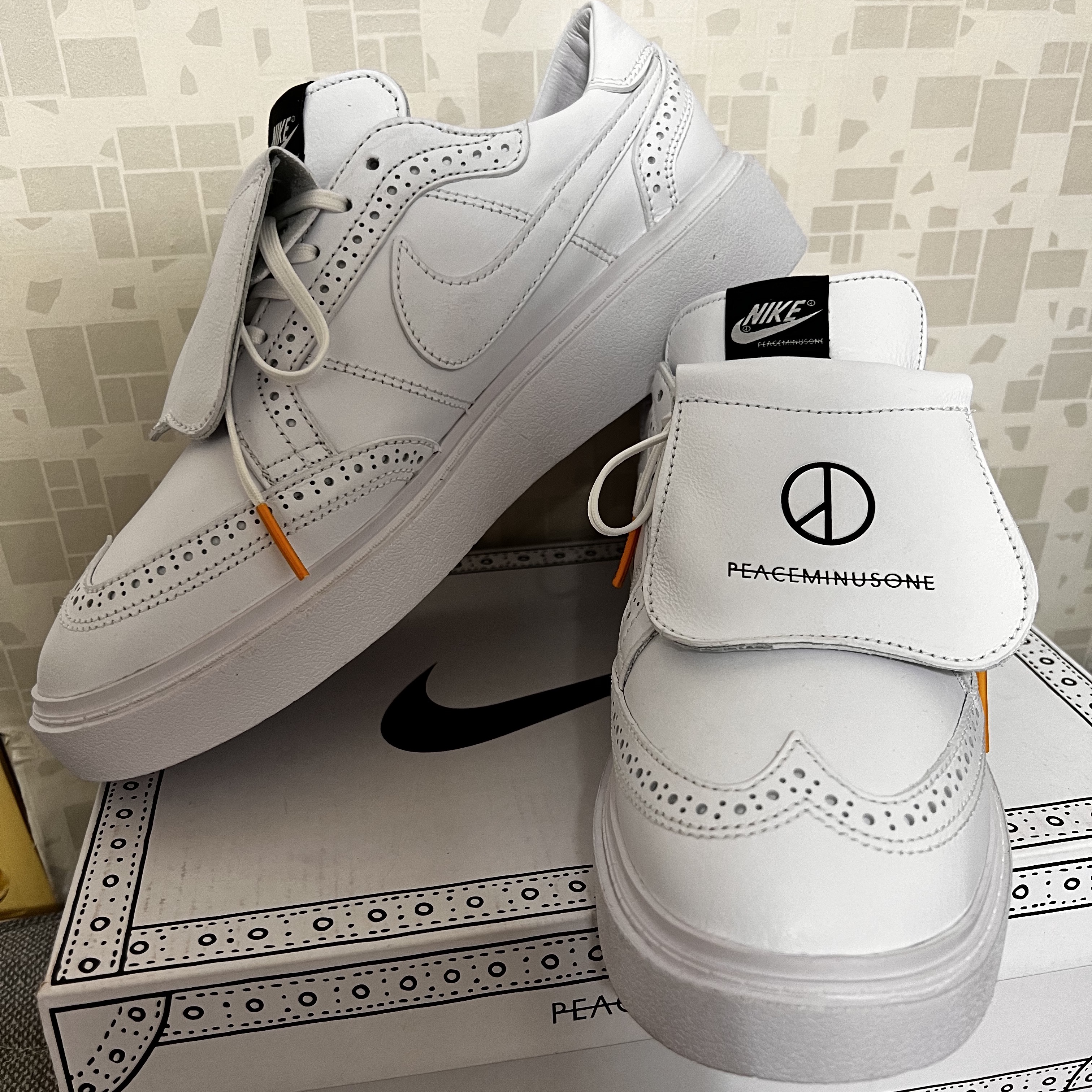 Nike x Peaceminusone Kwondo1 White 착용 스타일