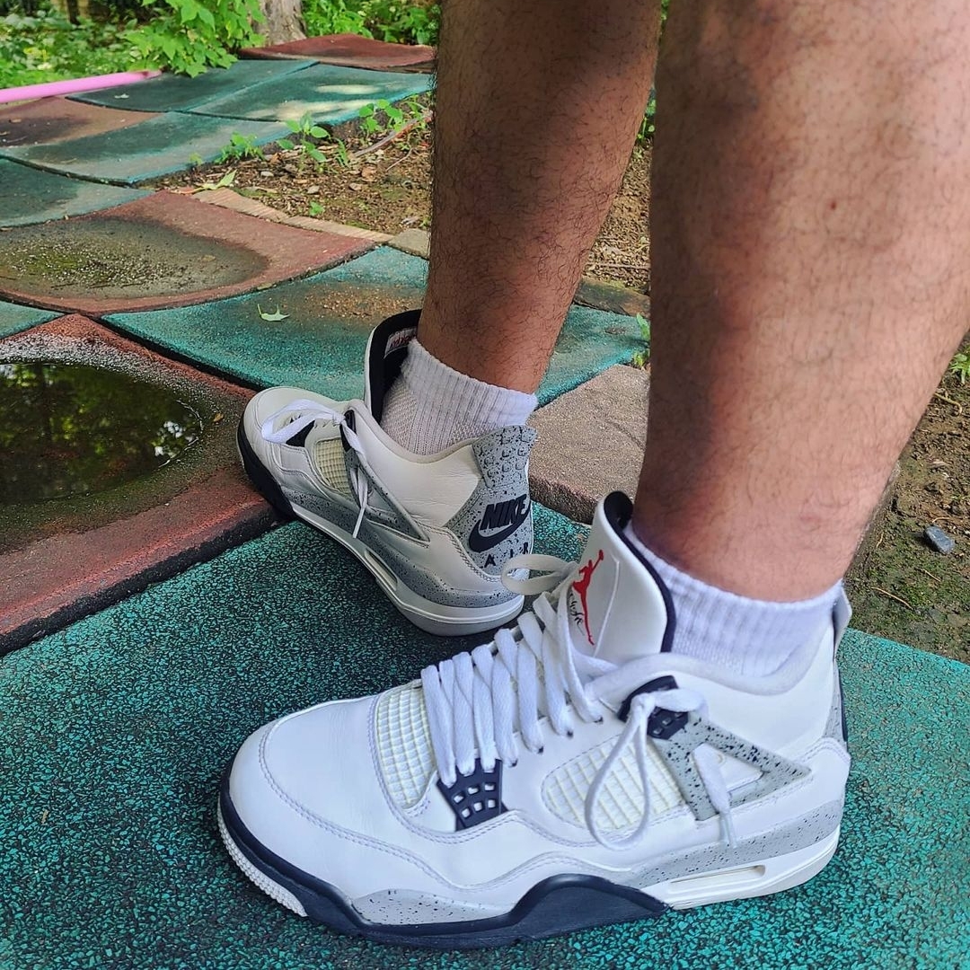 Jordan 4 Retro OG White Cement 2016 착용 스타일 - 1