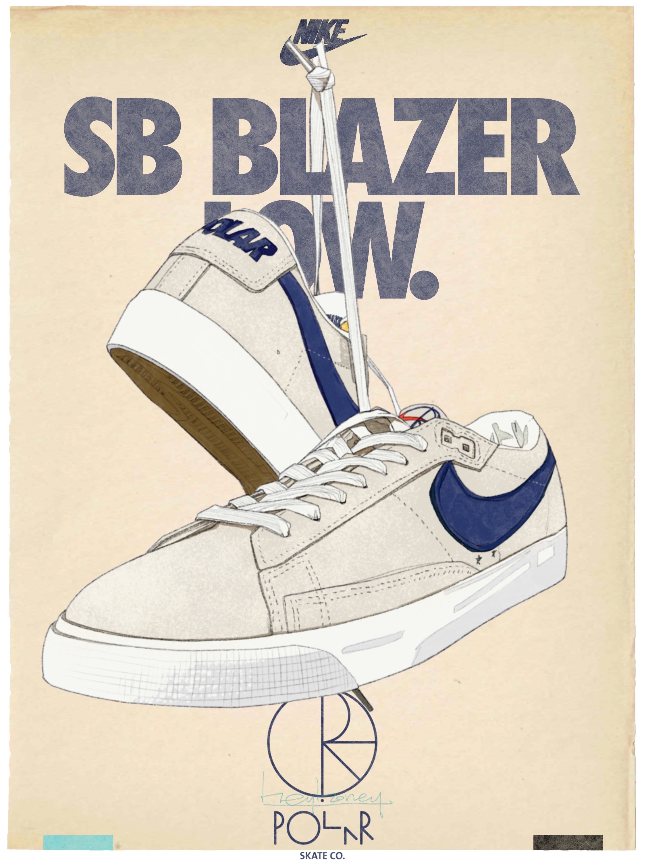 nike sb blazer low polar