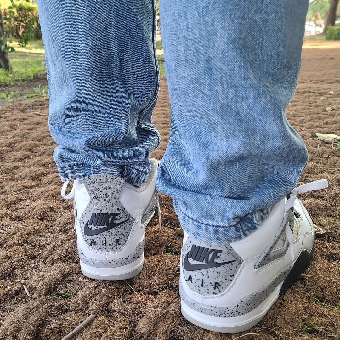 Jordan 4 Retro OG White Cement 2016 착용 스타일 - 2
