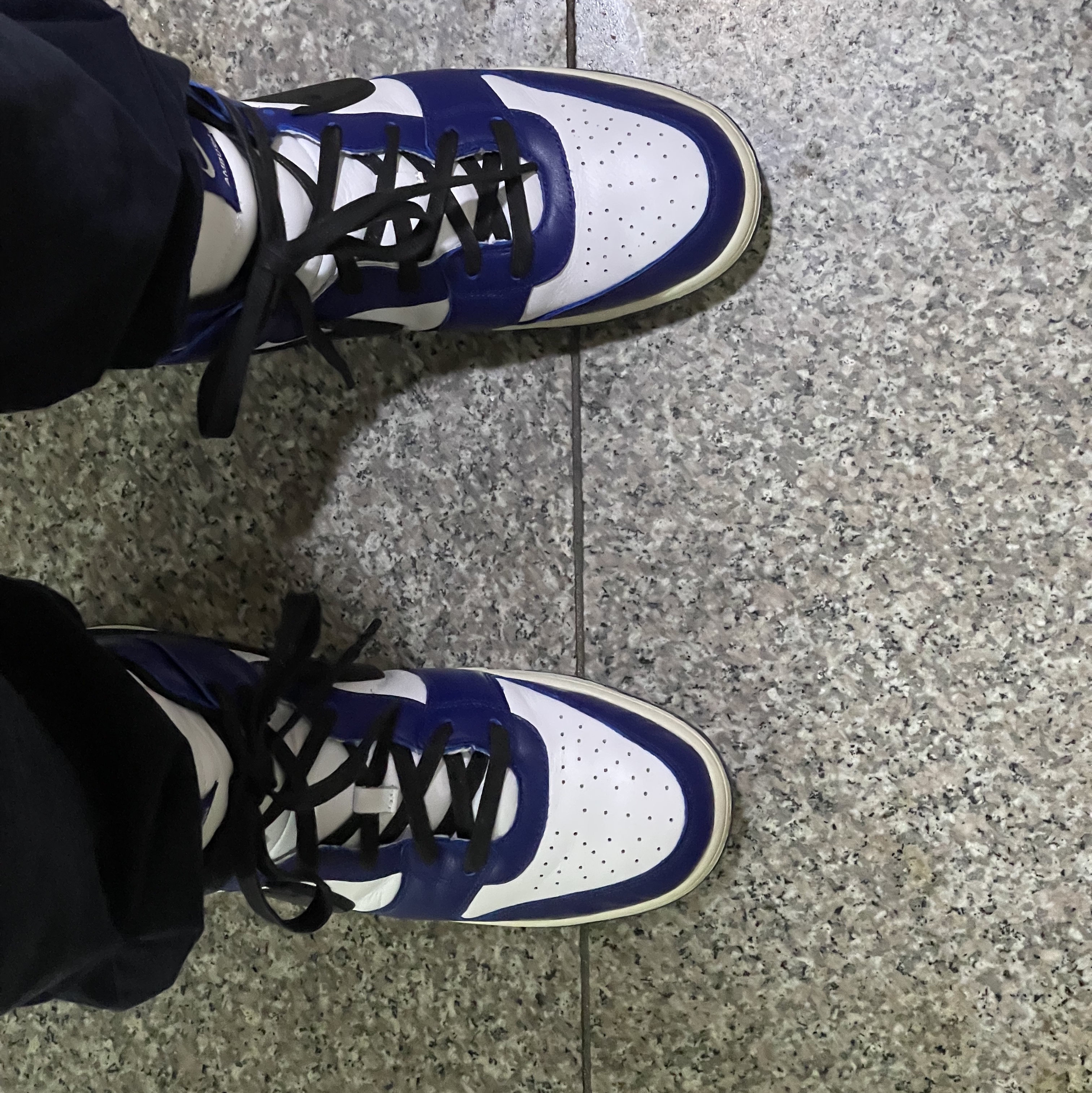 Nike x Ambush Dunk High Deep Royal Blue 착용 스타일 - 1