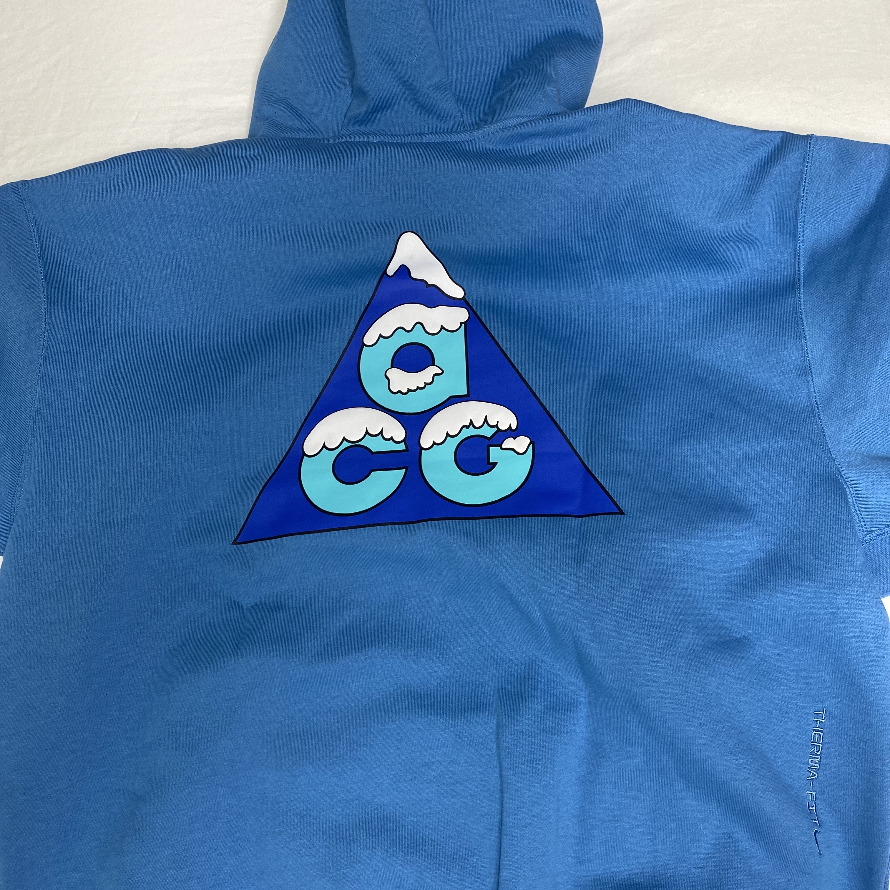 Nike ACG Therma-Fit Full Zip Graphic Hoodie Dutch Blue 착용 스타일 - 2