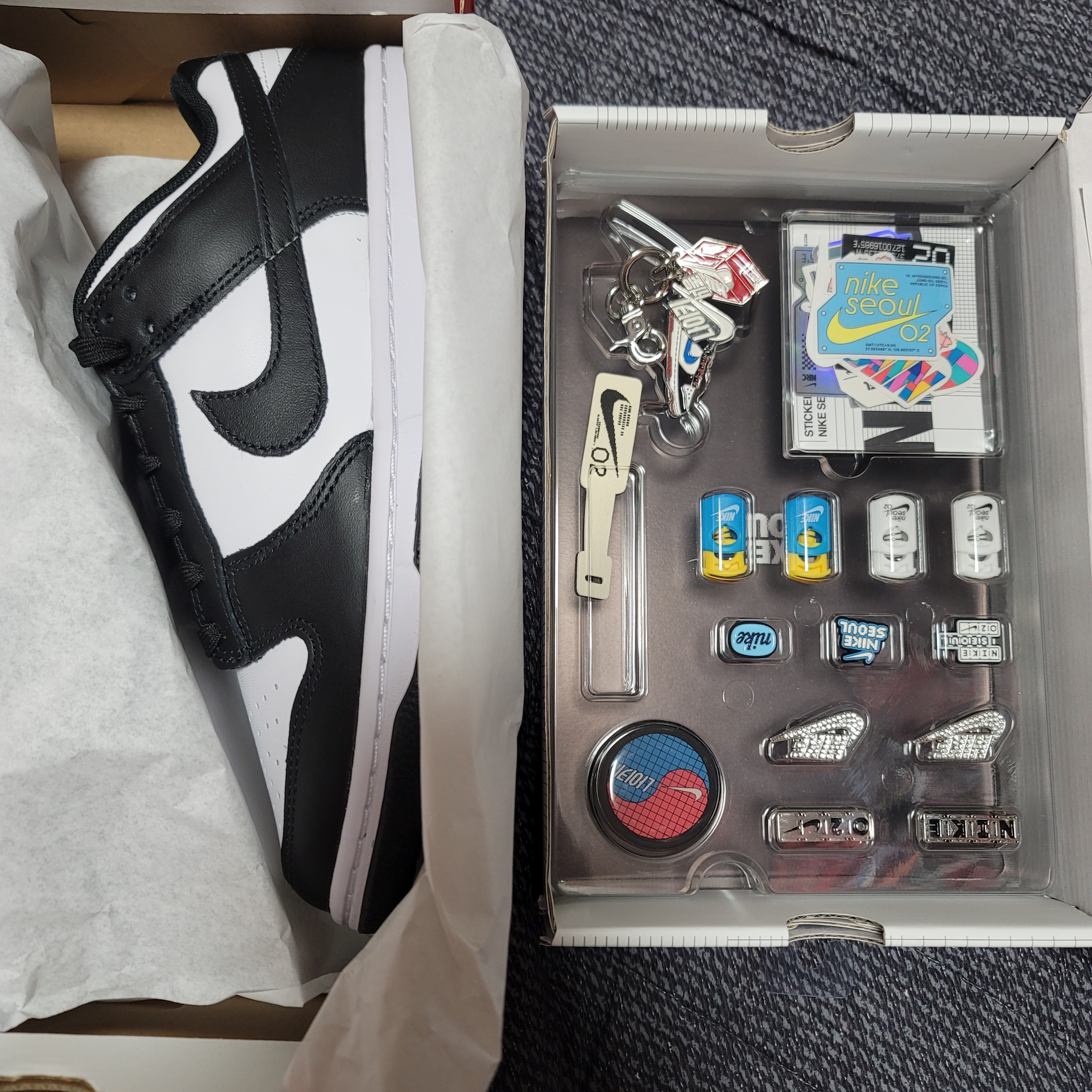 Nike Dunk Low Retro Black 착용 스타일 - 4