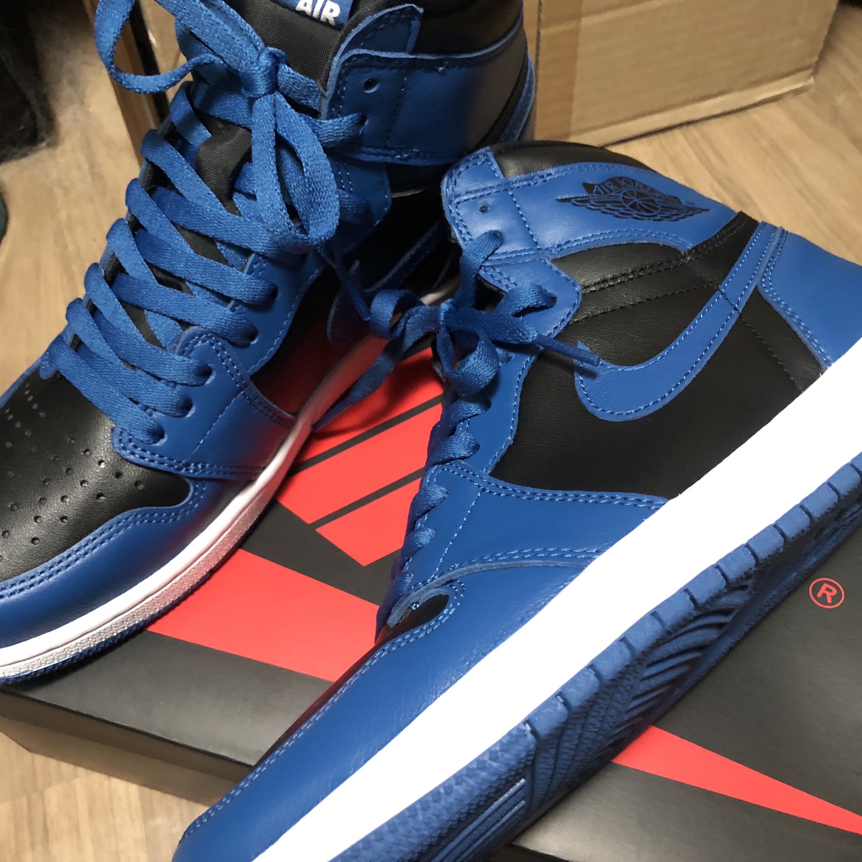 Jordan 1 Retro High OG Dark Marina Blue 착용 스타일 - 4