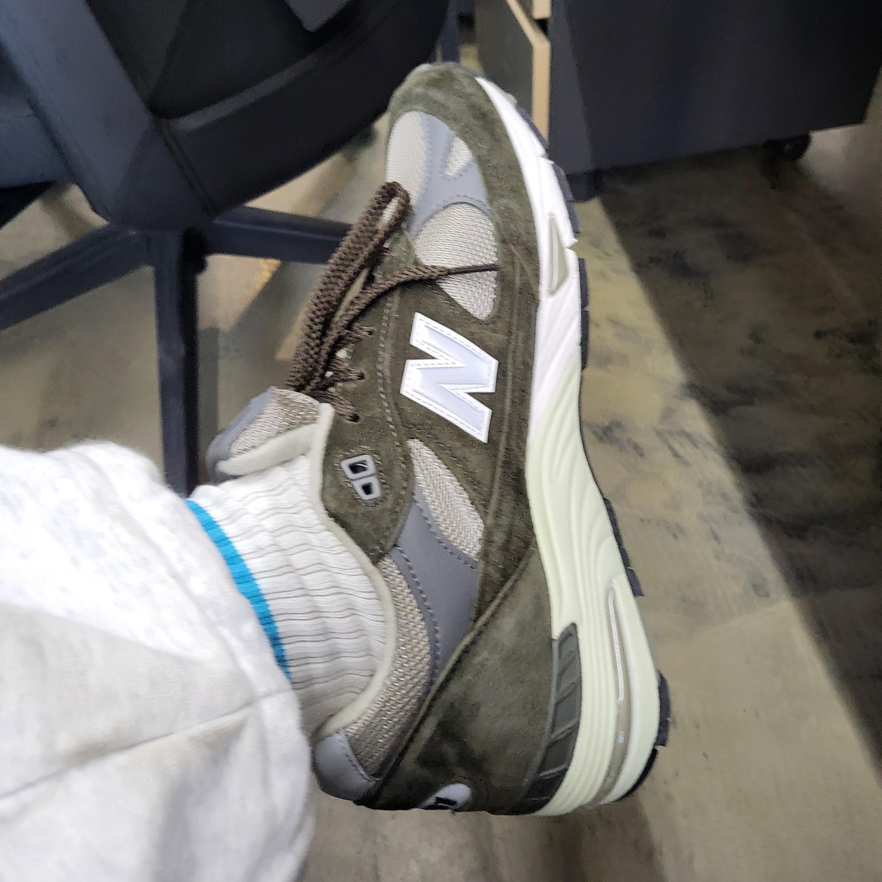 New Balance 991 Made in UK Dark Green 착용 스타일