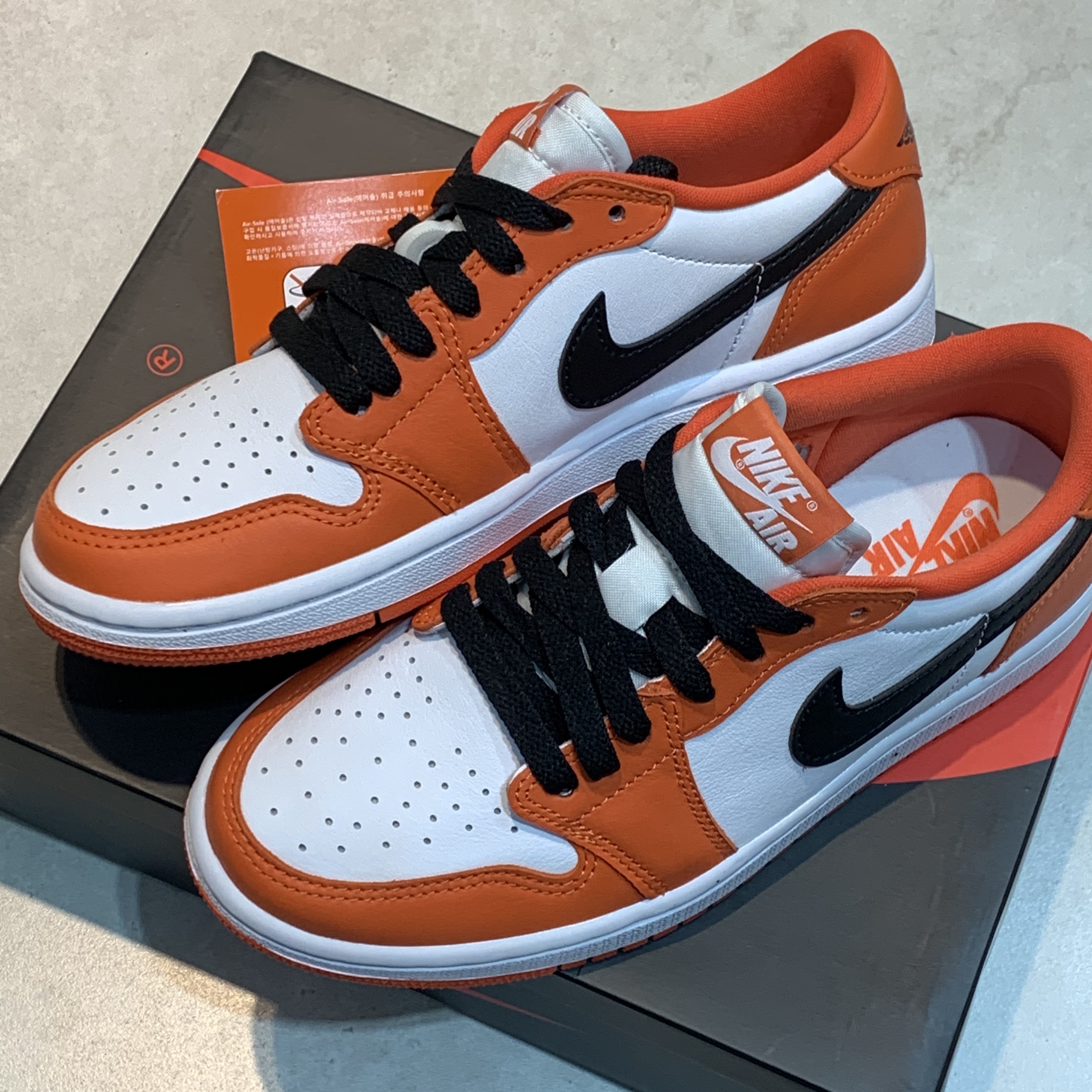 (W) Jordan 1 Low OG Starfish 착용 스타일 - 2