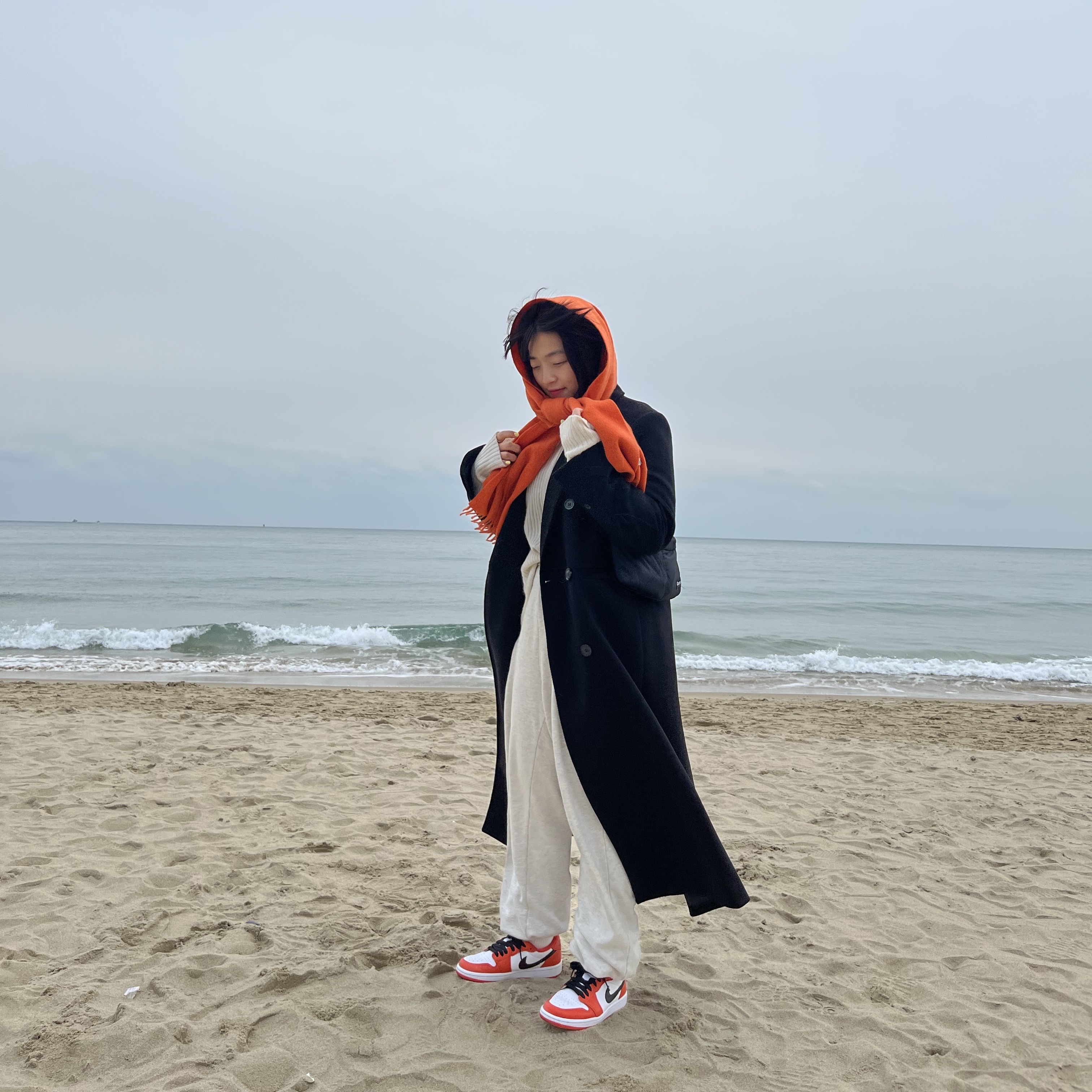 (W) Jordan 1 Low OG Starfish 착용 스타일 - 1