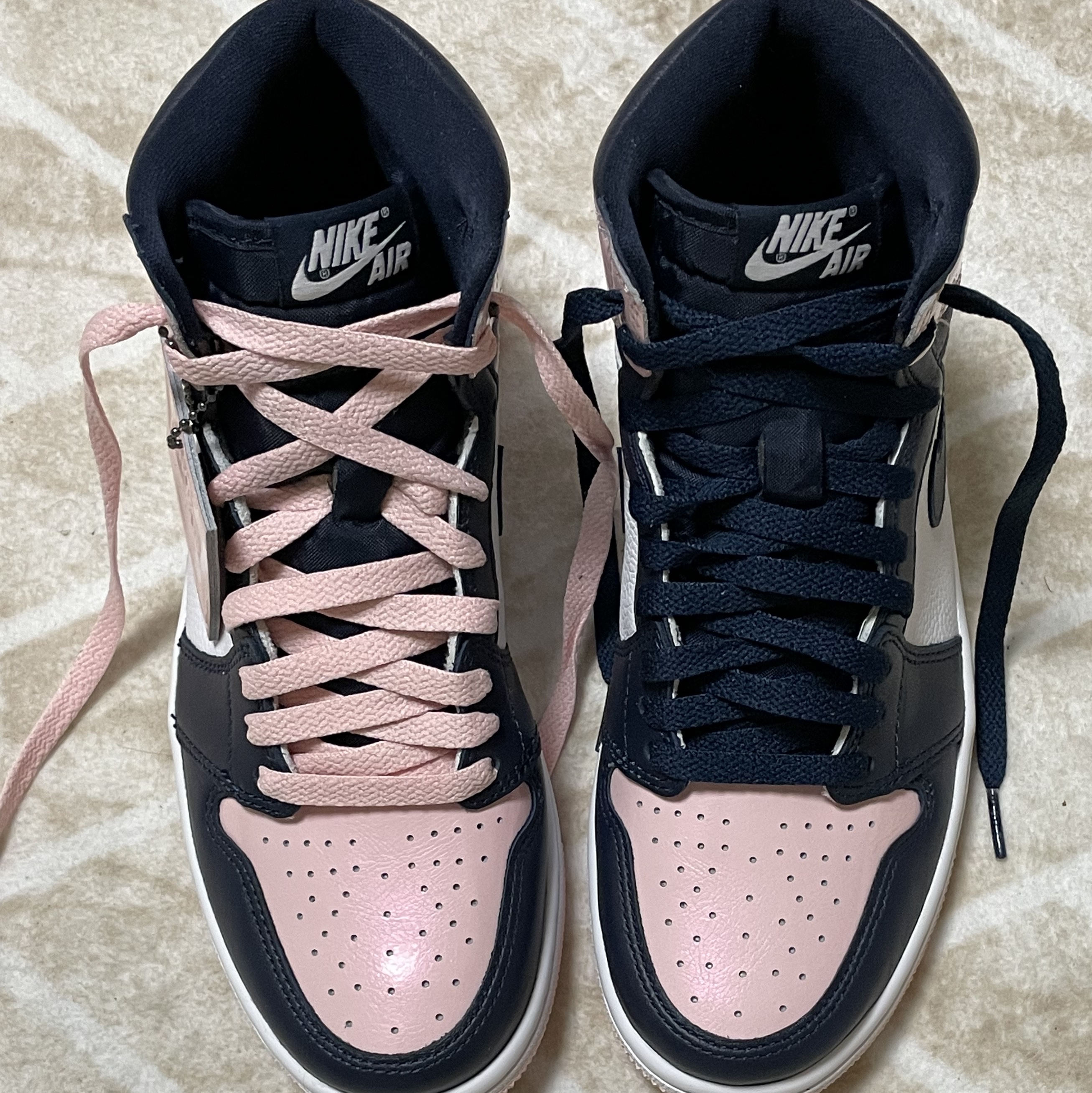 (W) Jordan 1 Retro High OG Atmosphere 착용 스타일 - 2