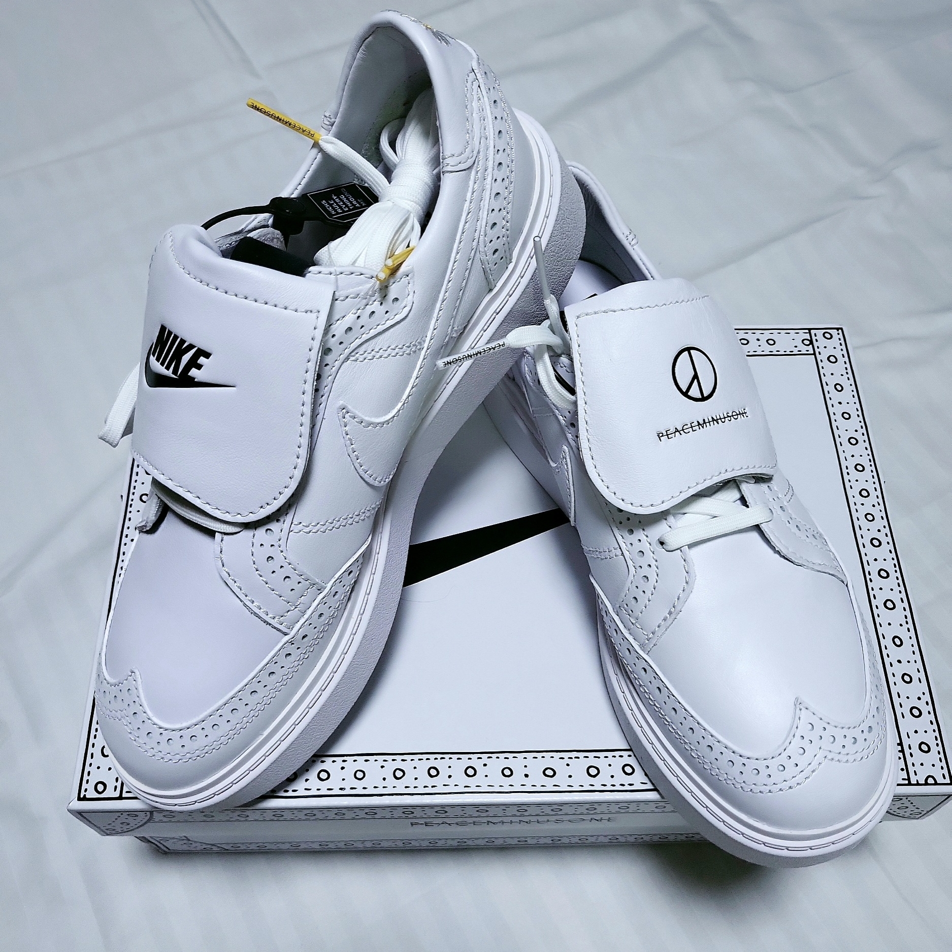 Nike x Peaceminusone Kwondo1 White 착용 스타일