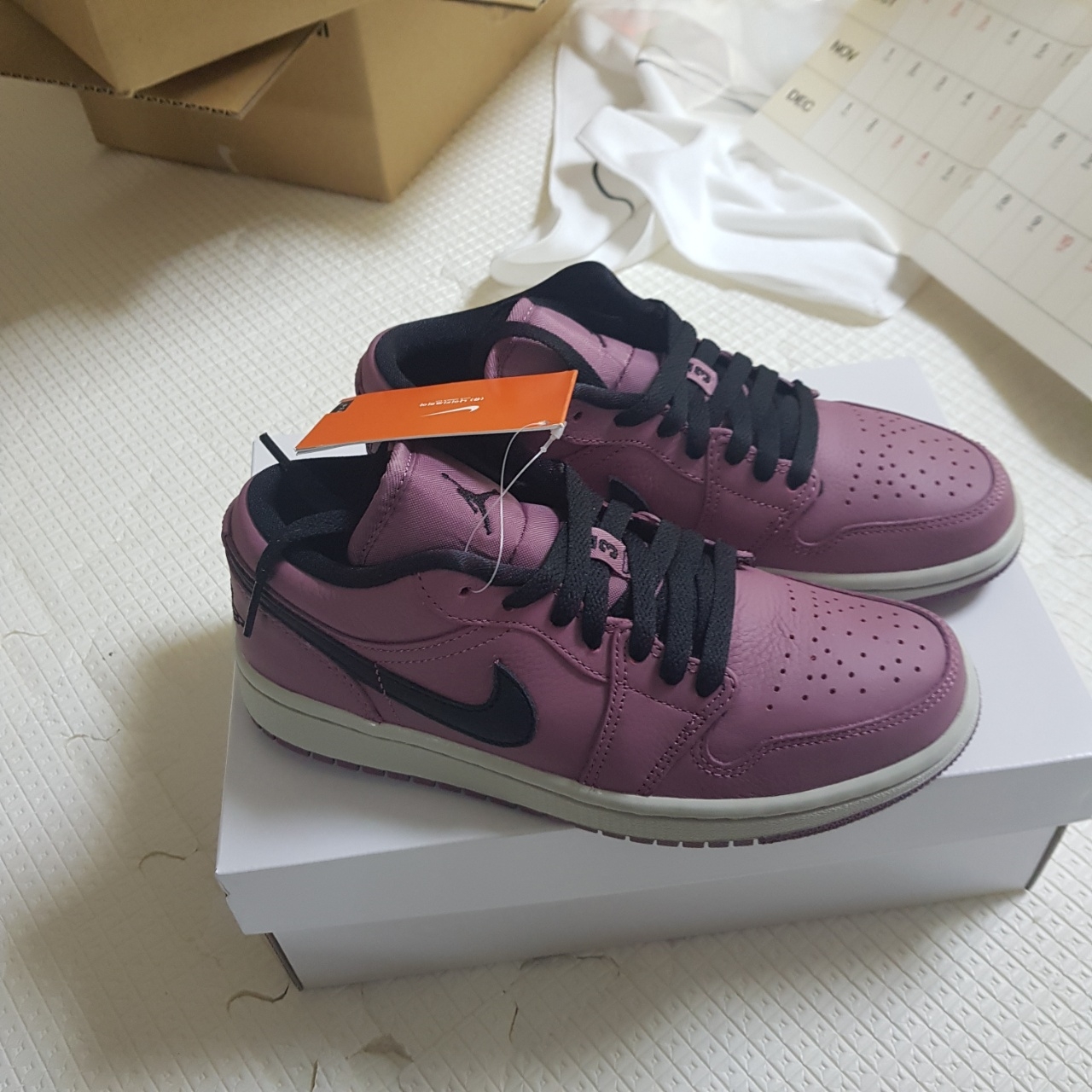 (W) Jordan 1 Low SE Light Mulberry 착용 스타일