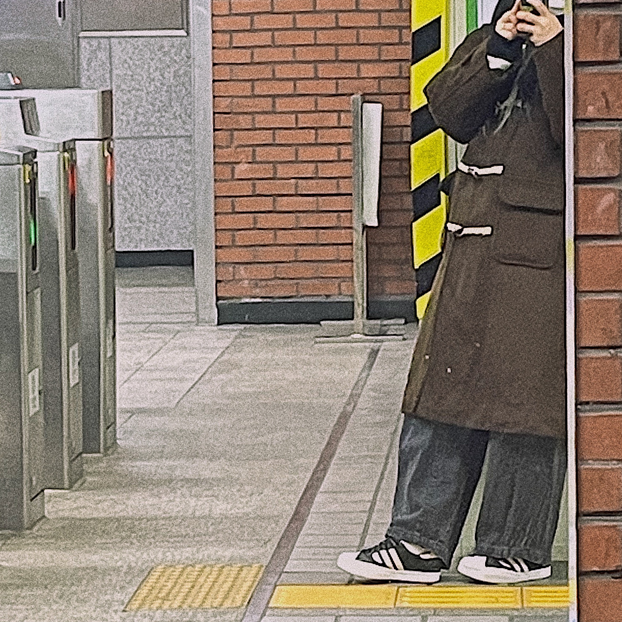 Y-3 Yohji Star Black White 착용 스타일