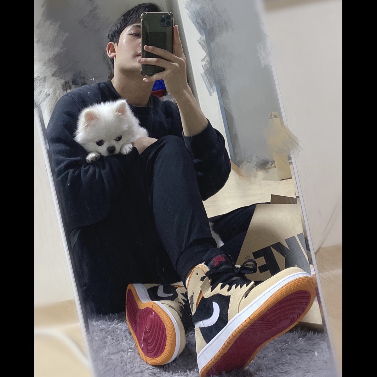 Jordan 1 Zoom Air CMFT Pumpkin Spice 착용 스타일