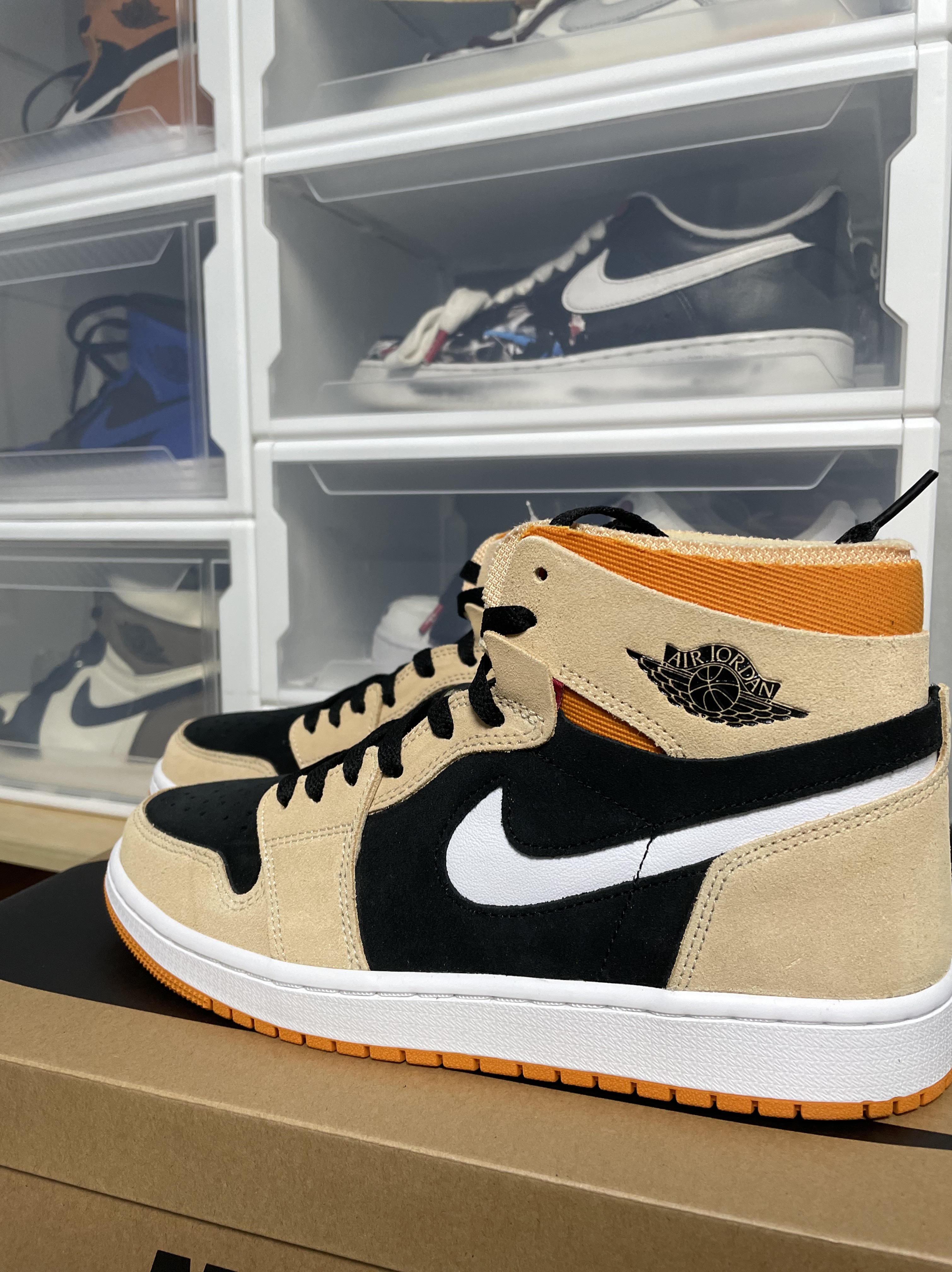 Jordan 1 Zoom Air CMFT Pumpkin Spice 착용 스타일