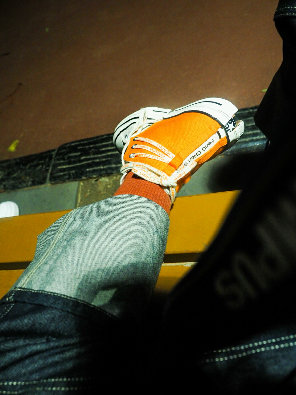 Converse x Feng Chen Wang Chuck 70 2-in-1 Persimmon Orange 착용 스타일 - 2