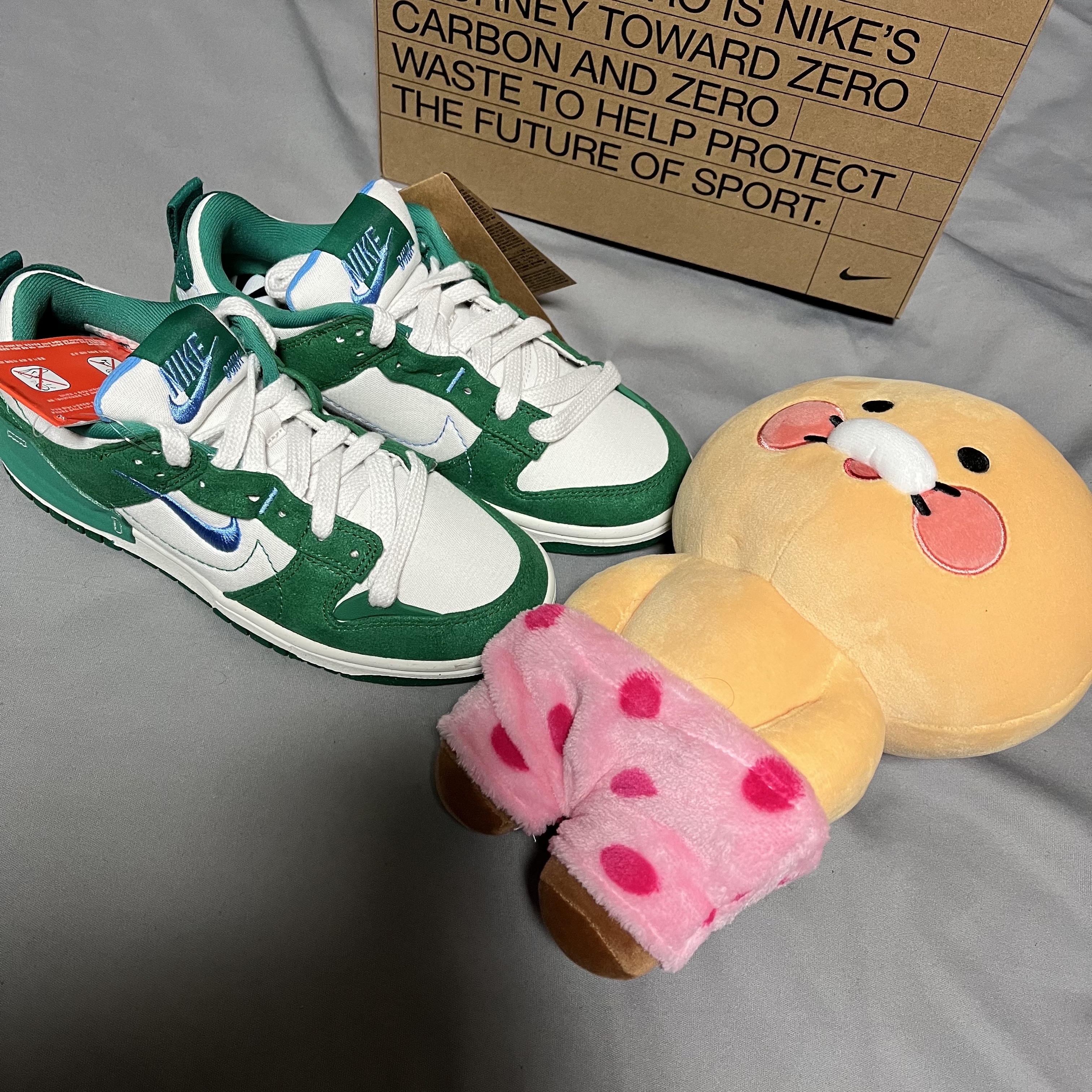 (W) Nike Dunk Low Disrupt 2 Phantom University Blue 착용 스타일 - 1