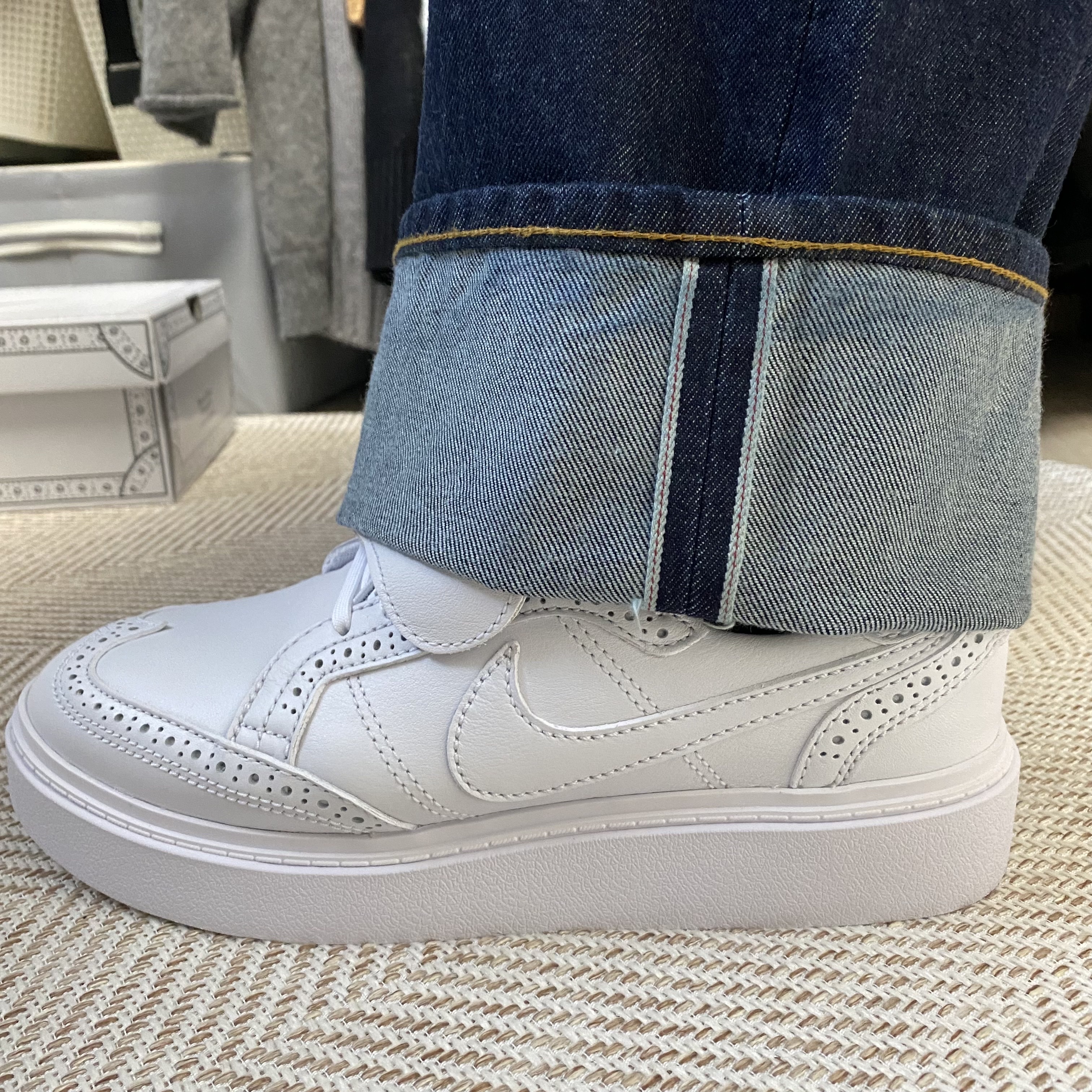 Nike x Peaceminusone Kwondo1 White 착용 스타일