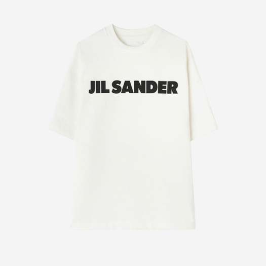 질 샌더 로고 티셔츠 내츄럴 - 22SS