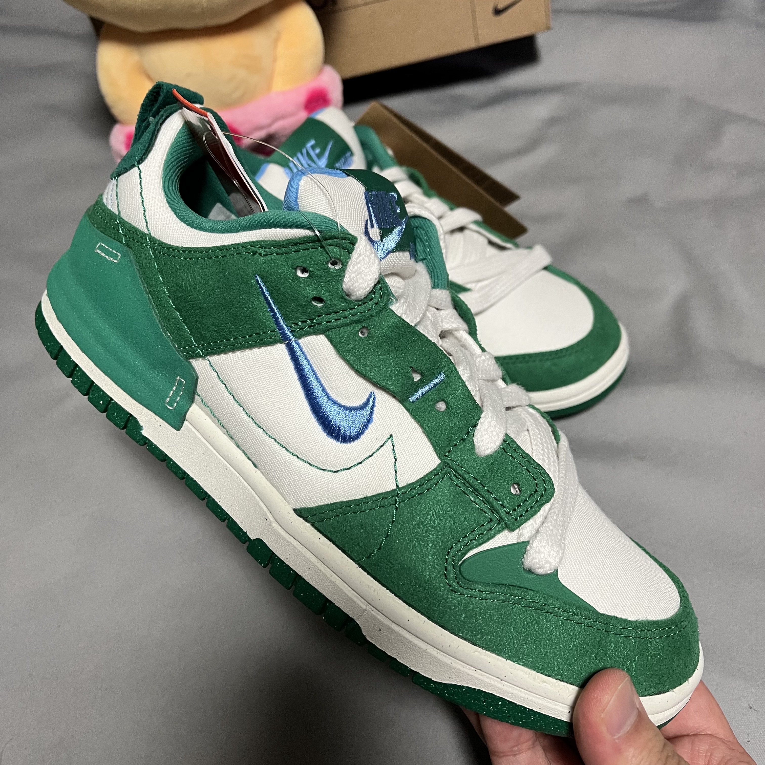 (W) Nike Dunk Low Disrupt 2 Phantom University Blue 착용 스타일 - 2