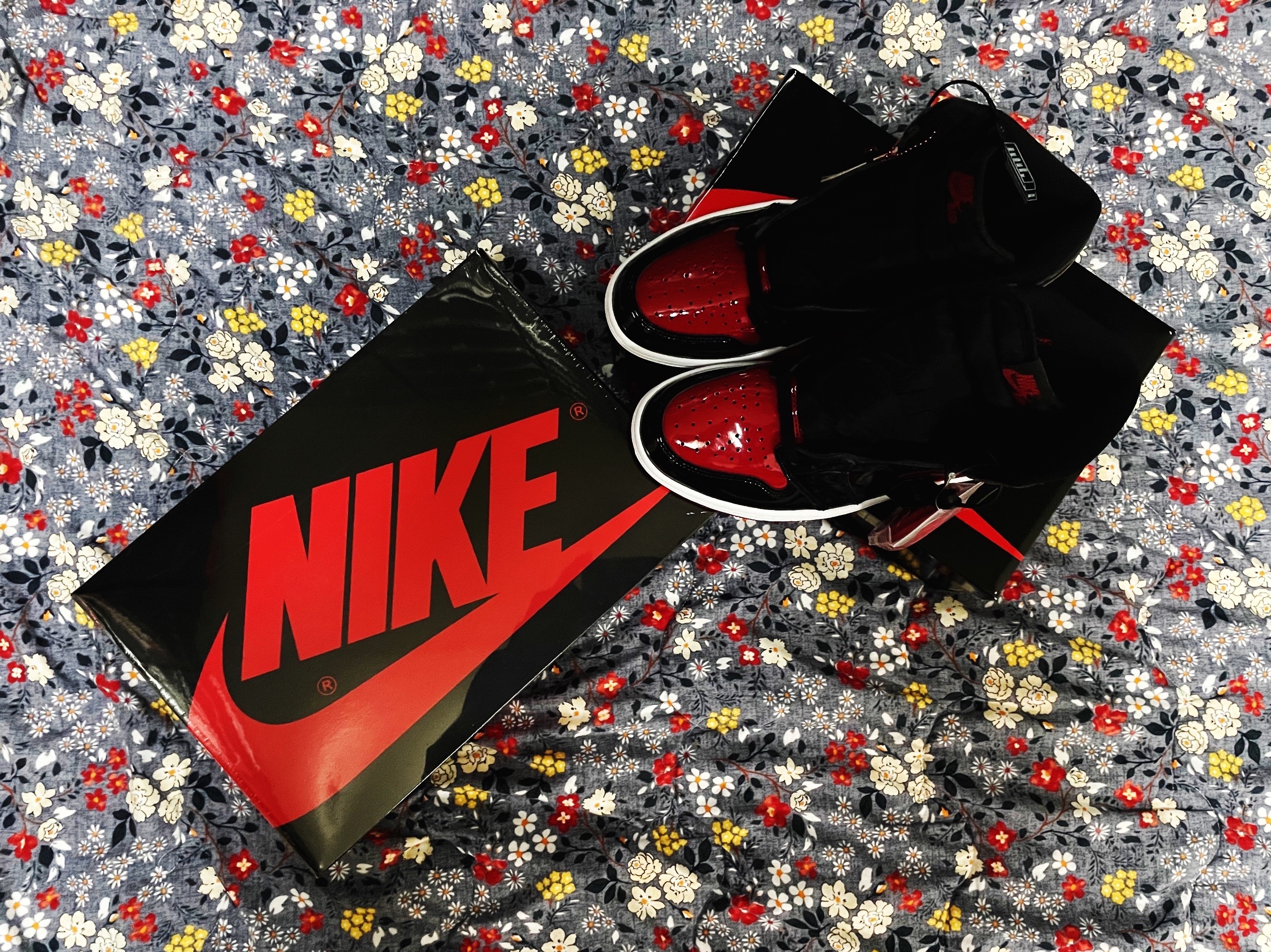 Jordan 1 Retro High OG Patent Bred 착용 스타일