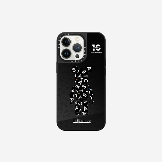 Casetify x Bearbrick 10th Anniversary Monogram MagSafe Mirror iPhone Case Black
