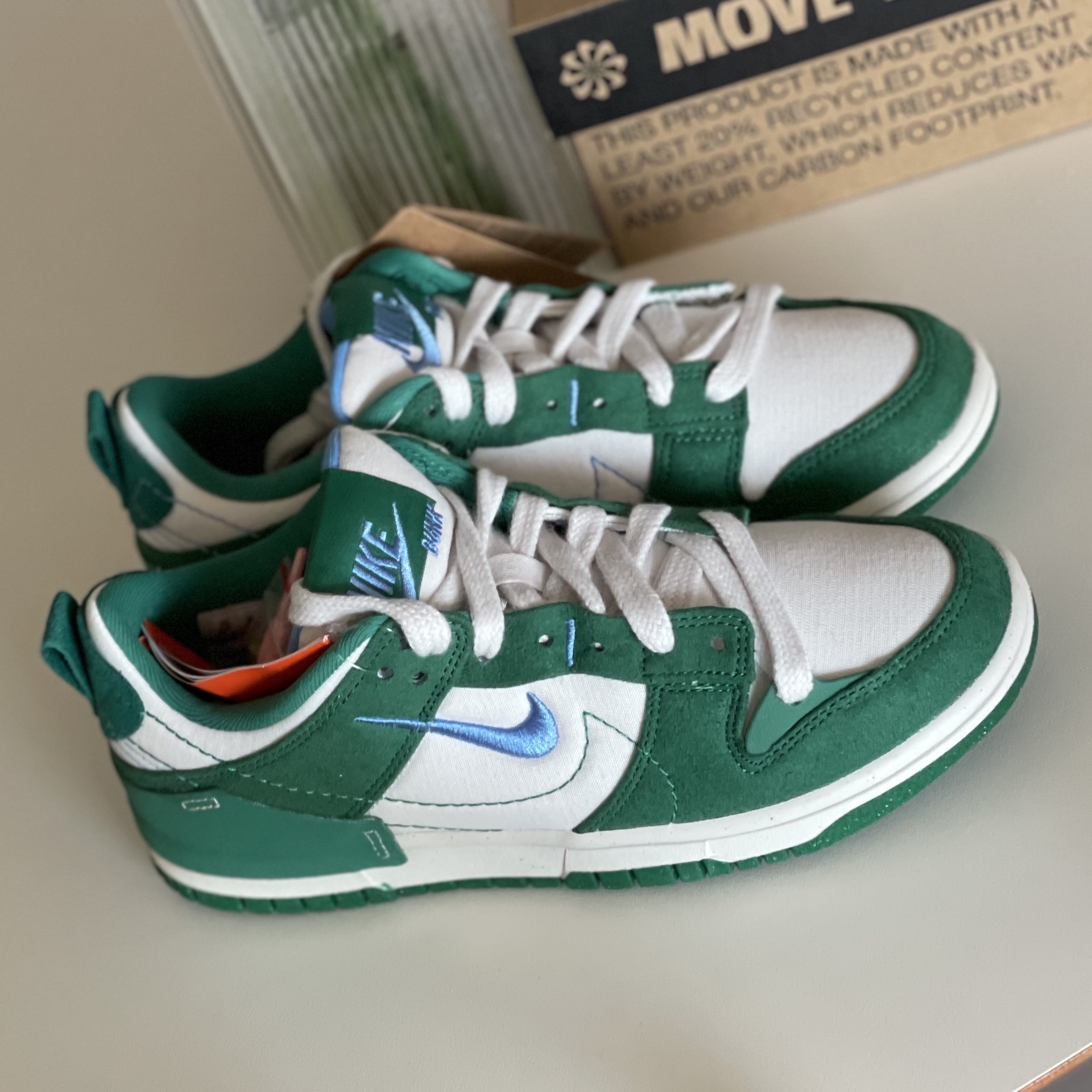 (W) Nike Dunk Low Disrupt 2 Phantom University Blue 착용 스타일 - 2