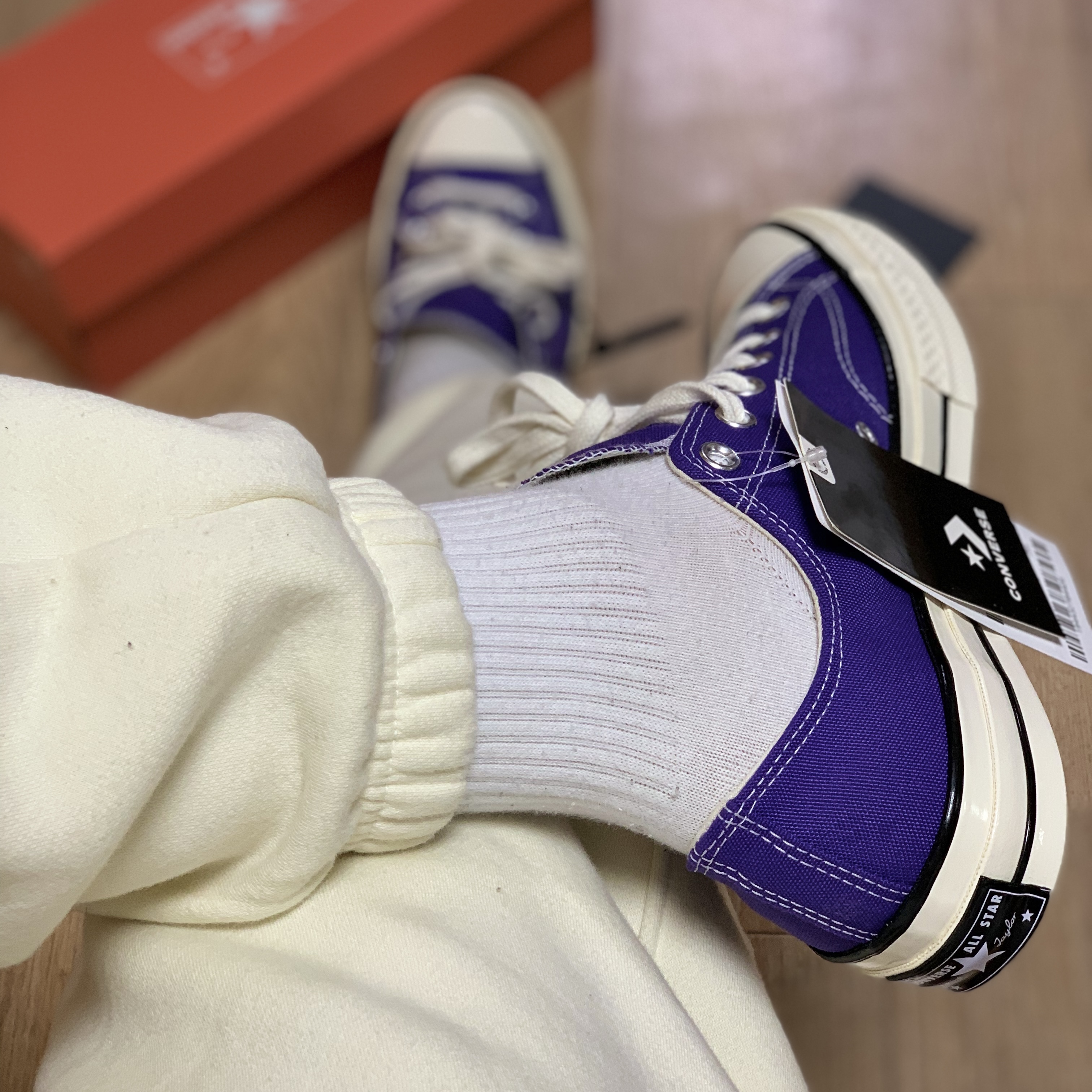 Converse Chuck 70 Ox Candy Grape 착용 스타일 - 3