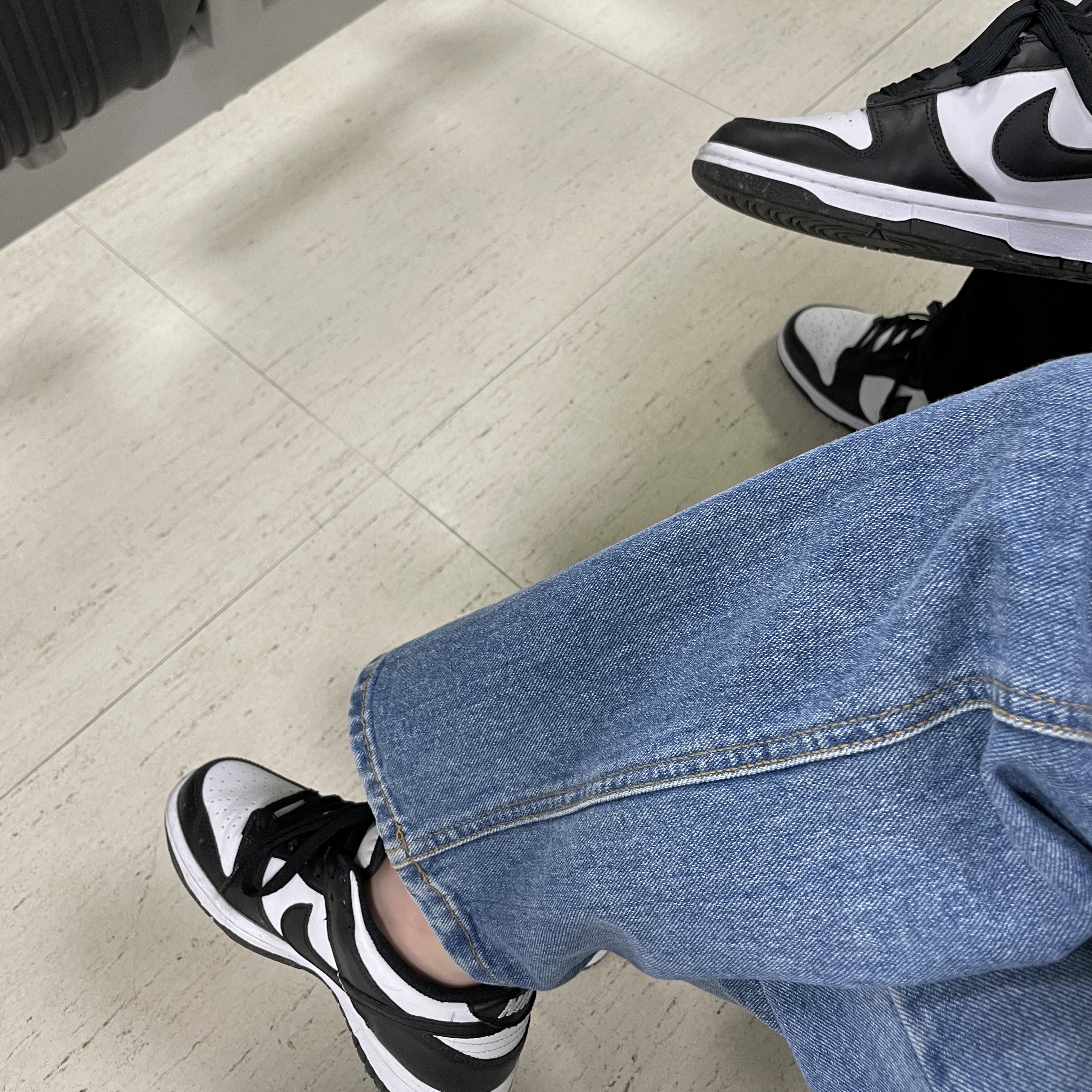 (W) Nike Dunk Low Black, Nike Dunk Low Retro Black 착용 스타일