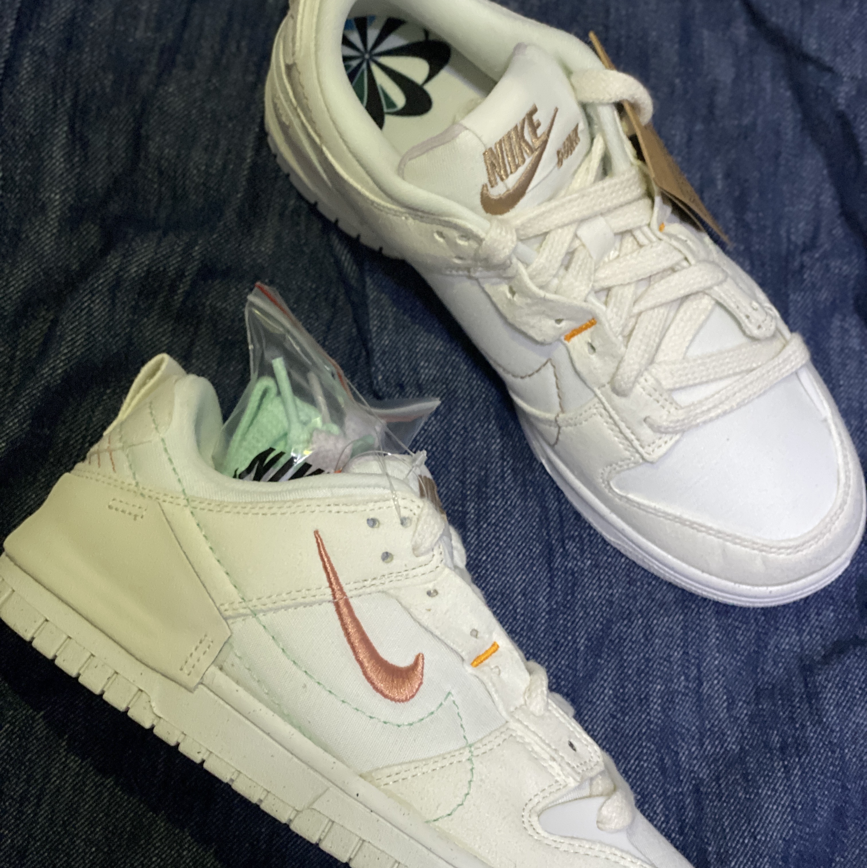(W) Nike Dunk Low Disrupt 2 Pale Ivory Sail 착용 스타일 - 3