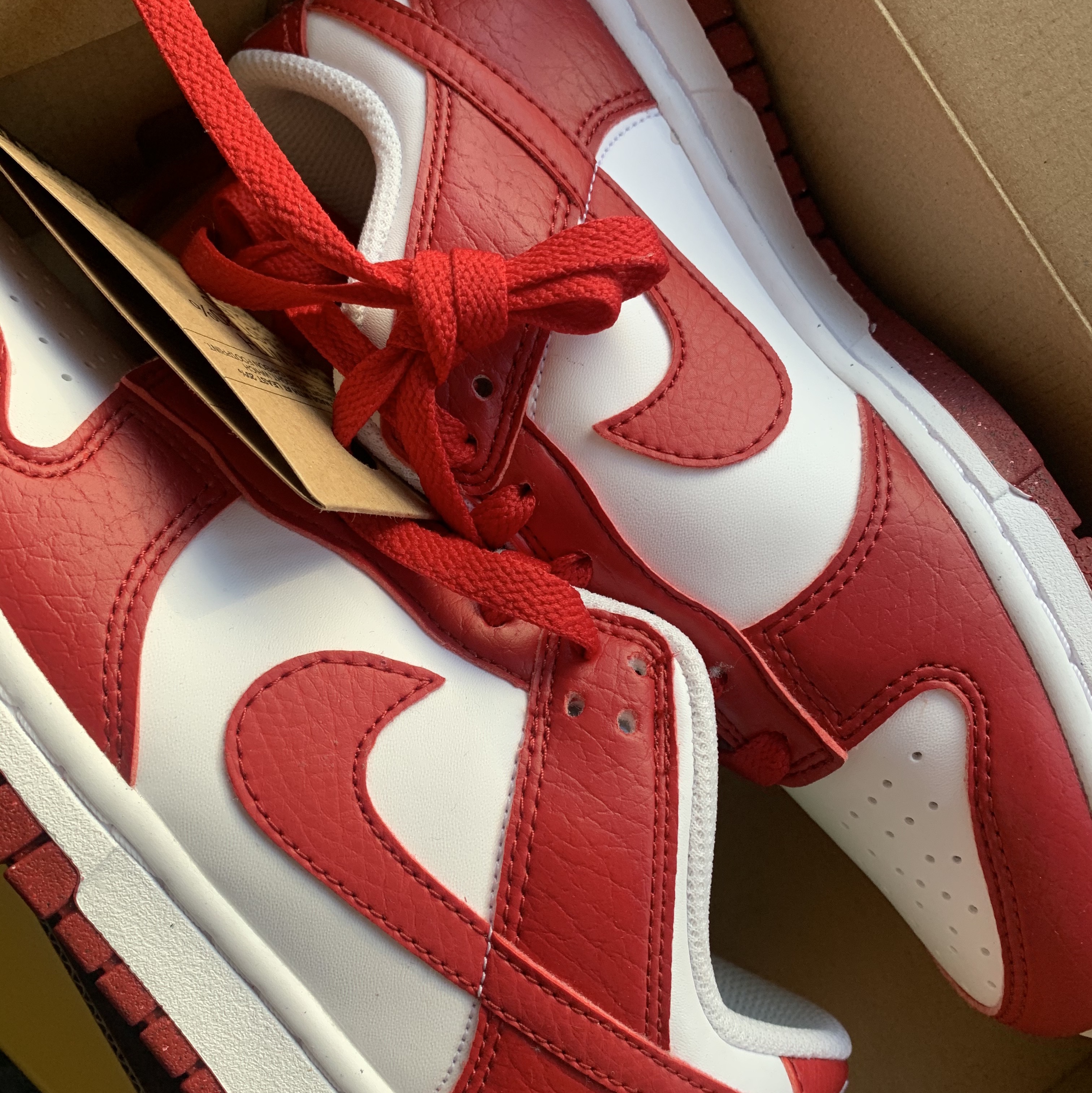 (W) Nike Dunk Low Next Nature Gym Red 착용 스타일