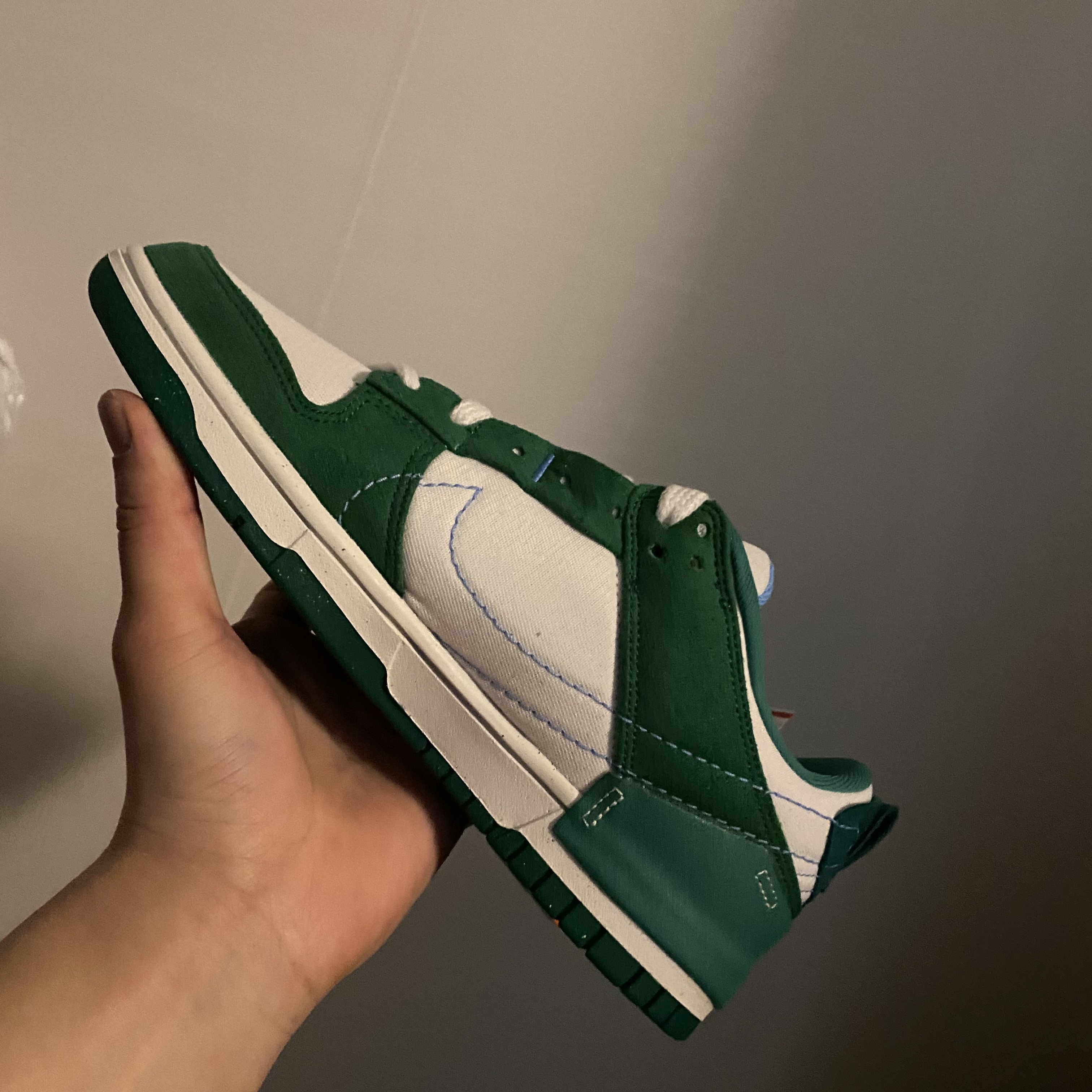 (W) Nike Dunk Low Disrupt 2 Phantom University Blue 착용 스타일 - 2