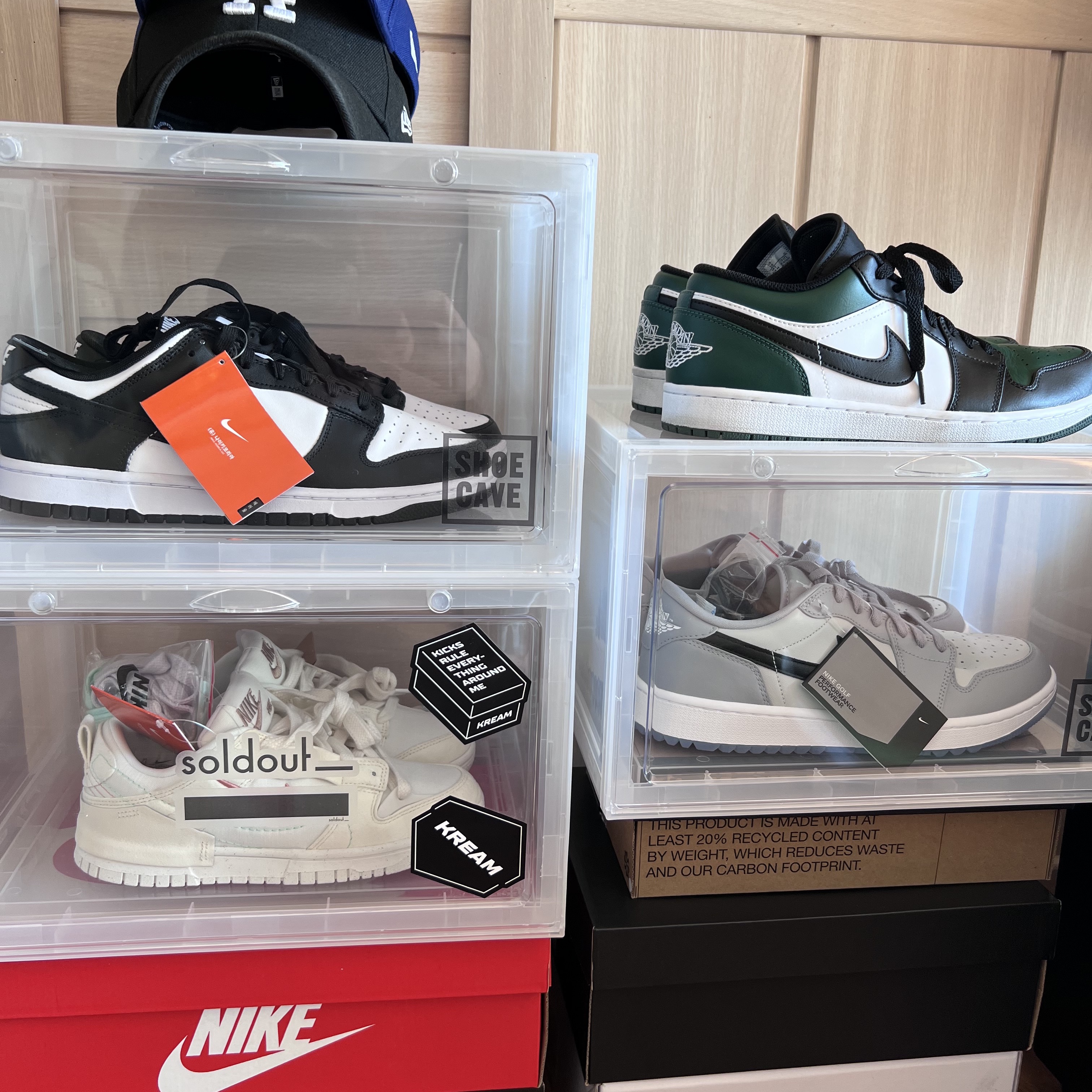 Jordan 1 Low Golf Wolf Grey, Jordan 1 Low Green Toe 착용 스타일