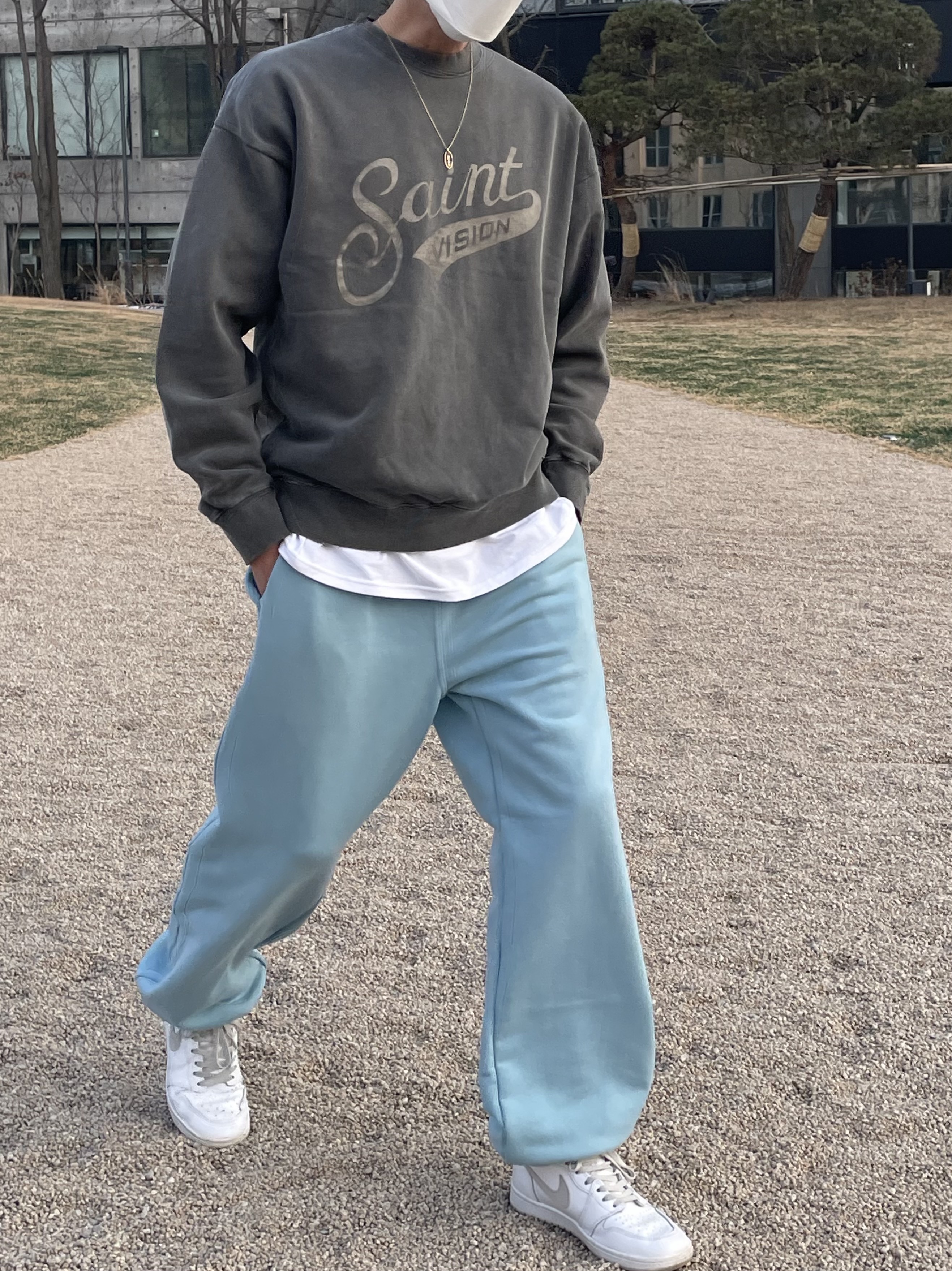 Jordan 1 High 85 Neutral Grey 착용 스타일 - 3