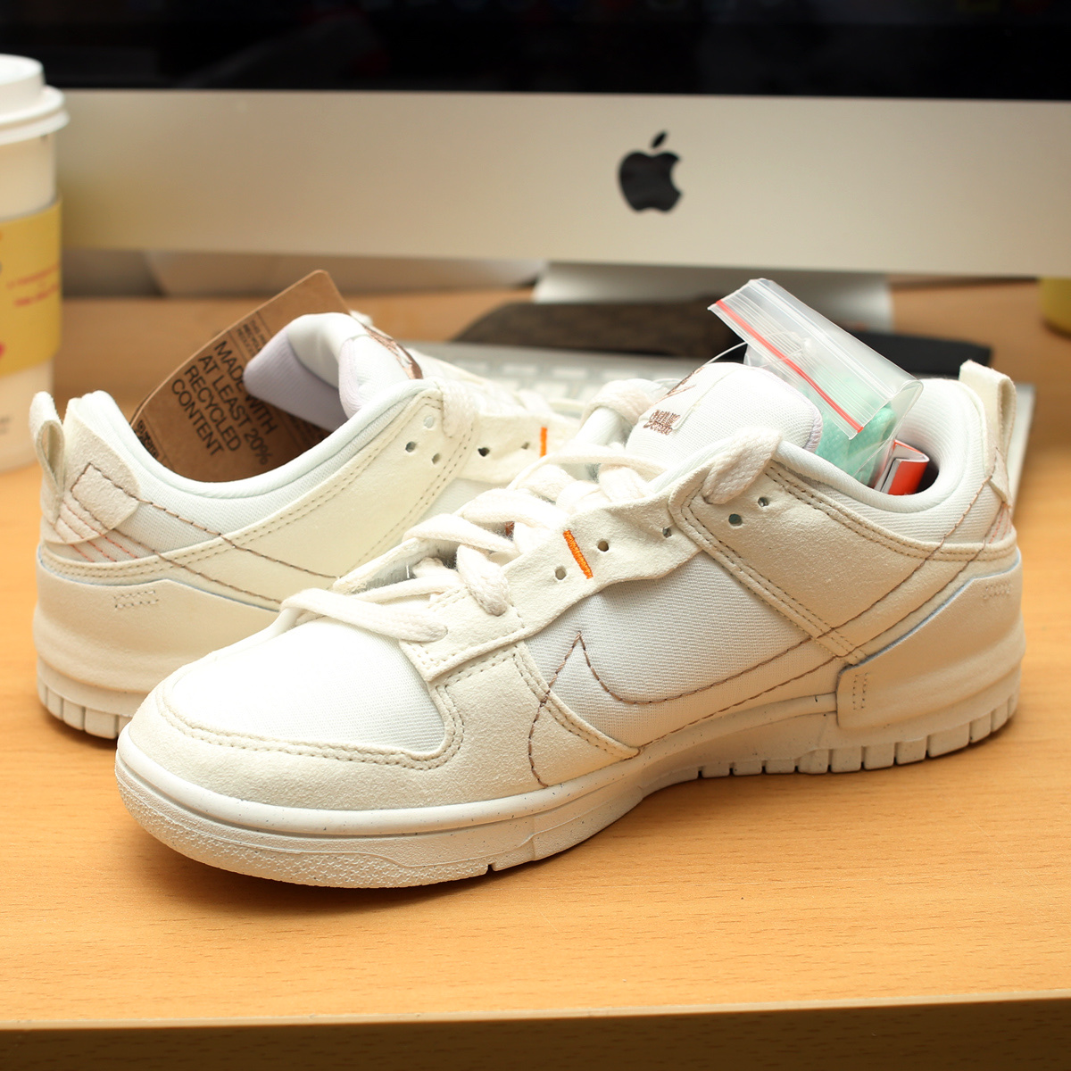 (W) Nike Dunk Low Disrupt 2 Pale Ivory Sail 착용 스타일 - 4