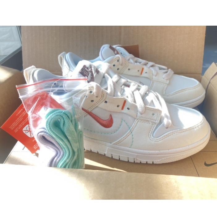 (W) Nike Dunk Low Disrupt 2 Pale Ivory Sail 착용 스타일 - 2