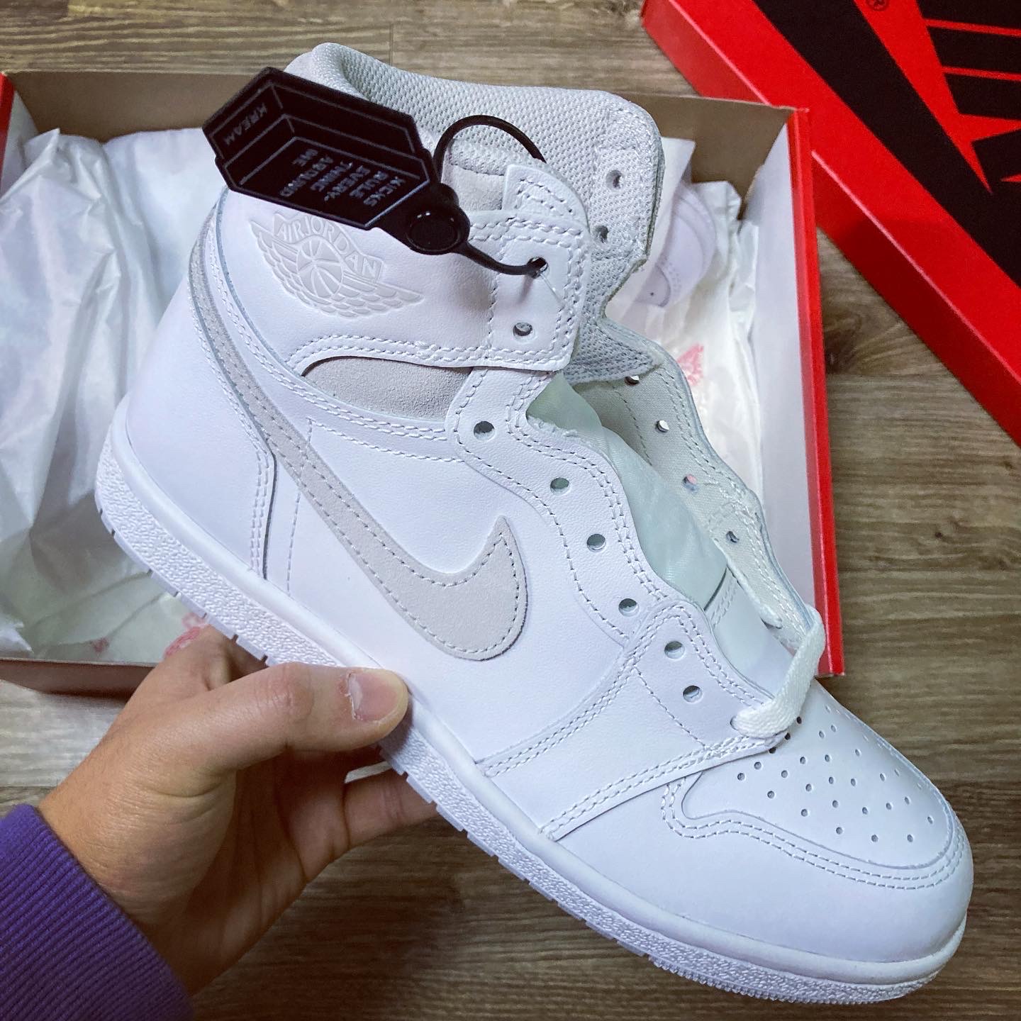 Jordan 1 High 85 Neutral Grey 착용 스타일 - 2