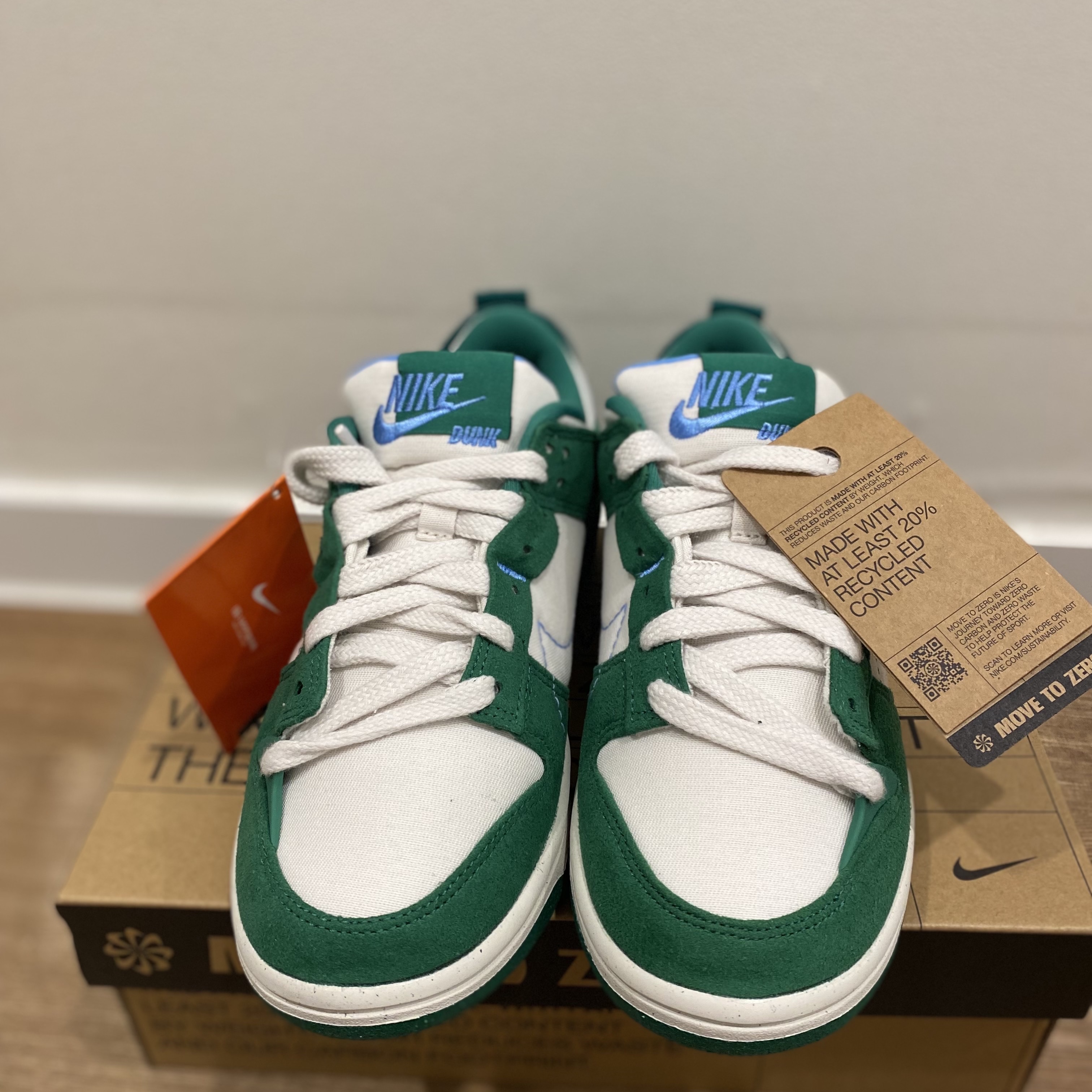 (W) Nike Dunk Low Disrupt 2 Phantom University Blue 착용 스타일 - 2