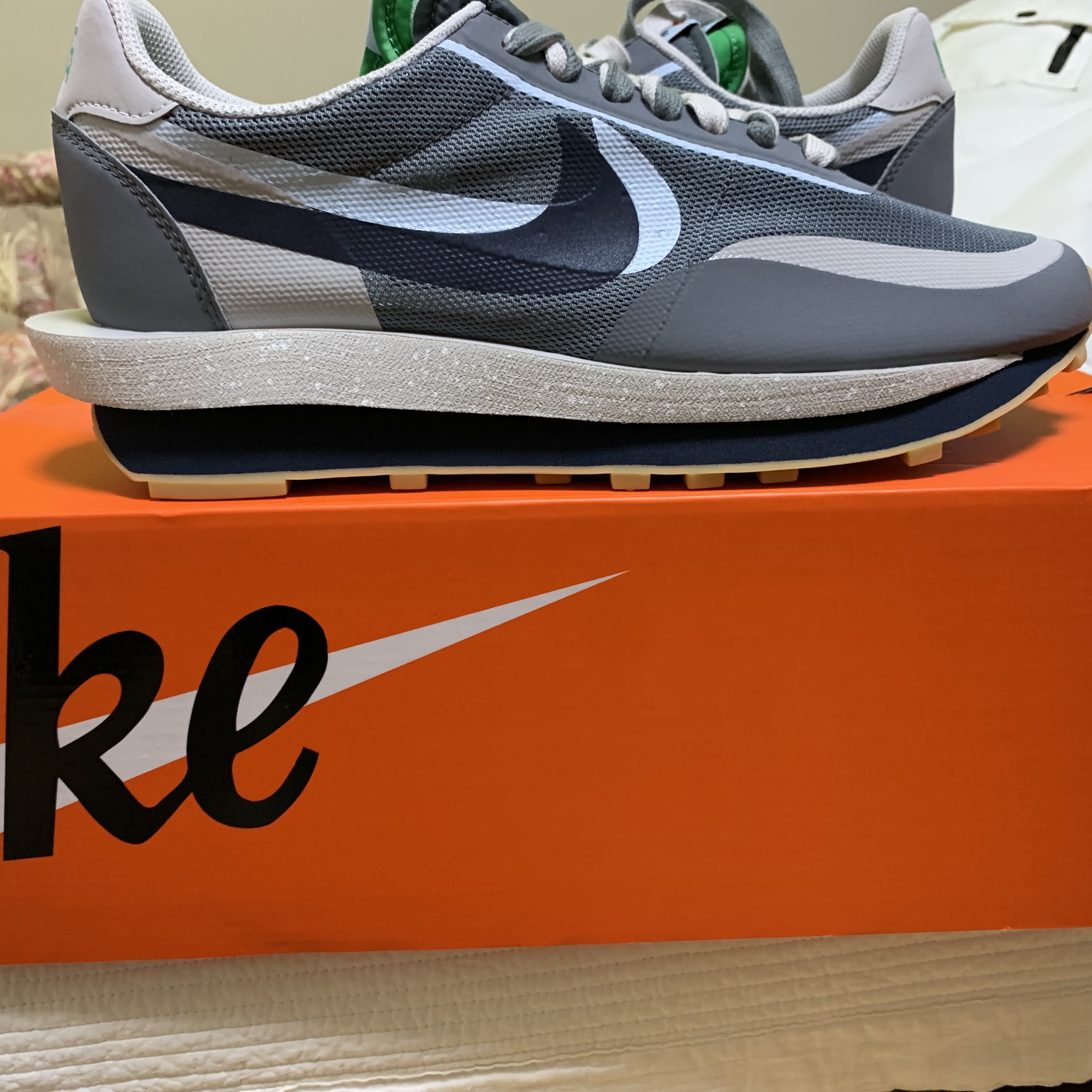 Nike x Sacai x Clot LDWaffle Cool Grey 착용 스타일